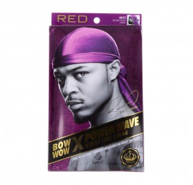 Red Kiss Power Wave Velvet Durag Purple Capa De Cabello