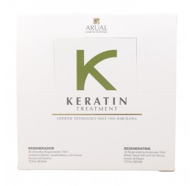 Arual Keratin Regenerador 36 U Tatamiento Ampollas 10 ml