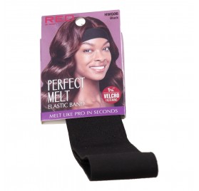 Red Kiss Lace Melt Band 1 3/4” Black Banda Elástica