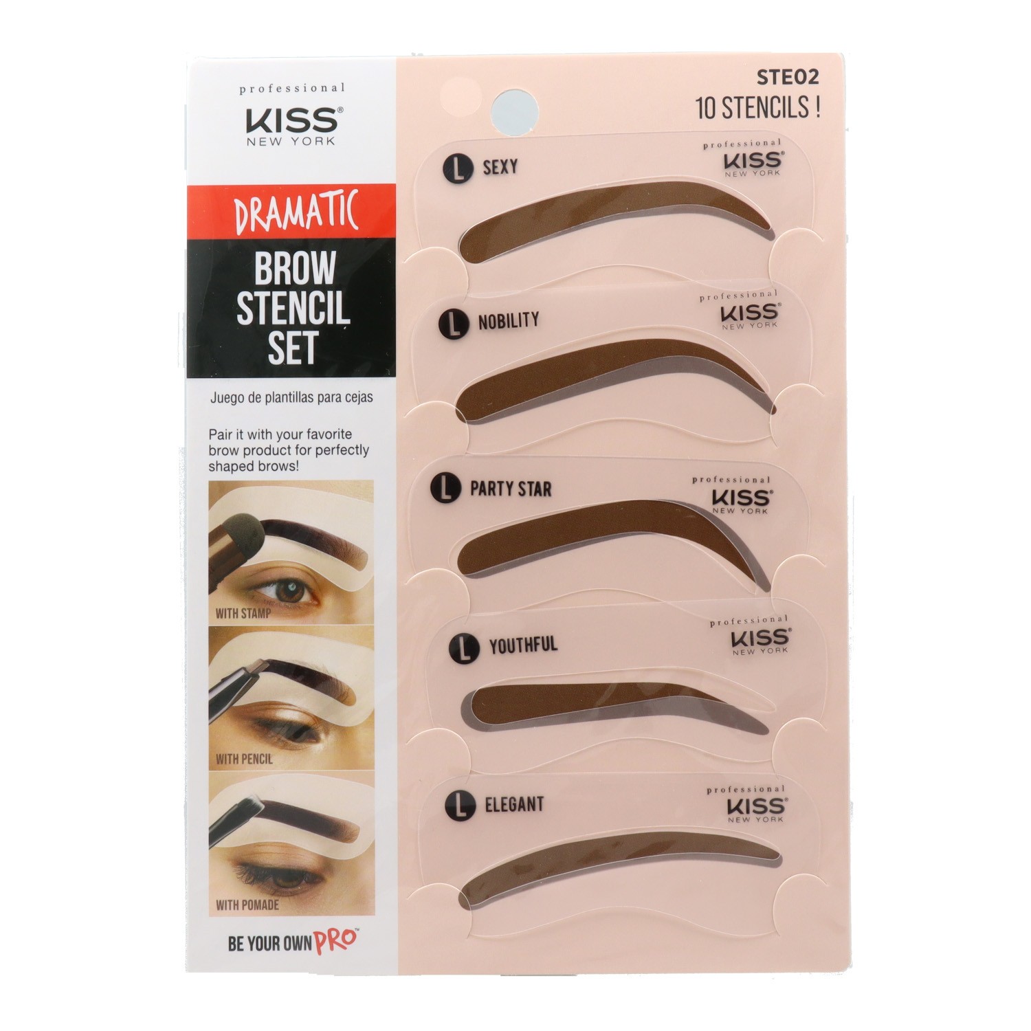 Red Kiss Knp Brow Stencil Set Dramatic Look Kit De Plantillas Para cejas Red Kiss Knp Brow Stencil Set Dramatic Look Kit De Plantillas Para cejas
