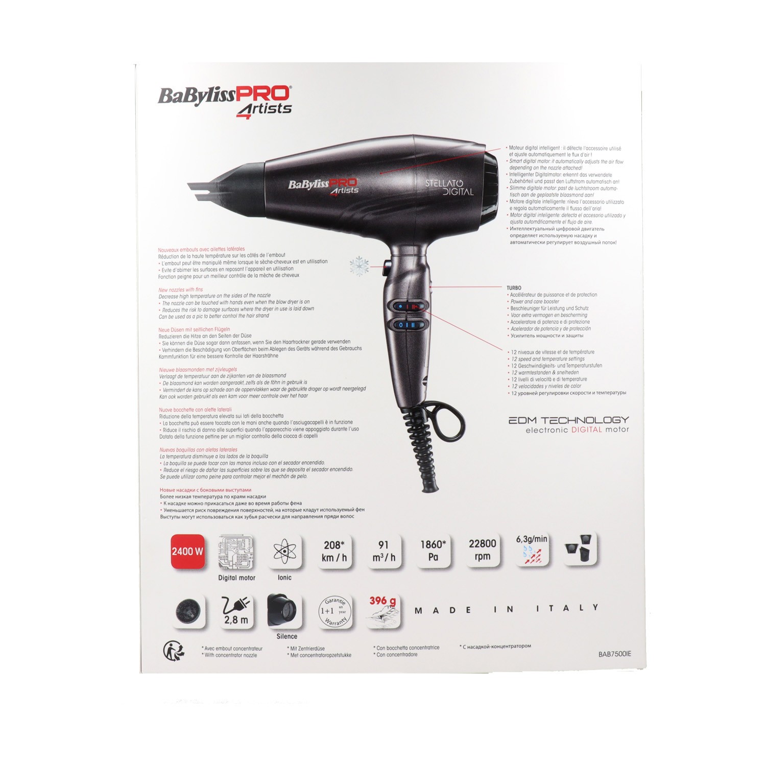 Babyliss Digital Stellato 2400W Secador