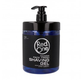 Red One Men Shaving Transparente Face Fresh Alto Gel 1000 ml