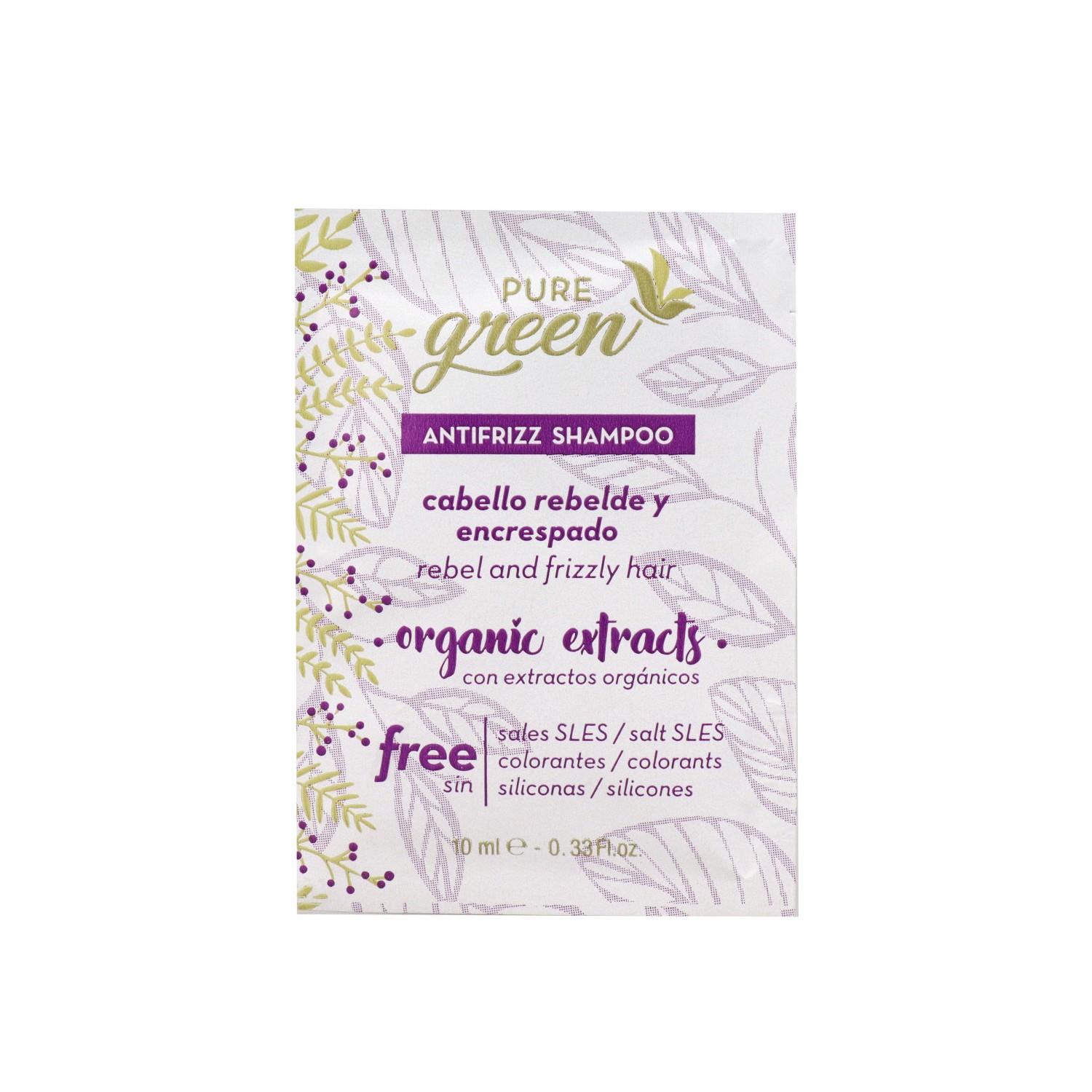 Pure Green Sachet Antifrizz Champú 10 ml