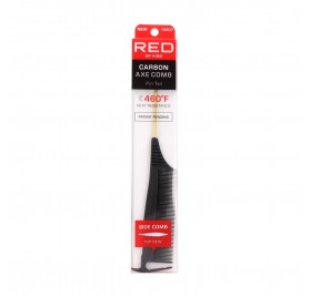 Red Kiss Carbon Axe Pin Tail Comb Peine