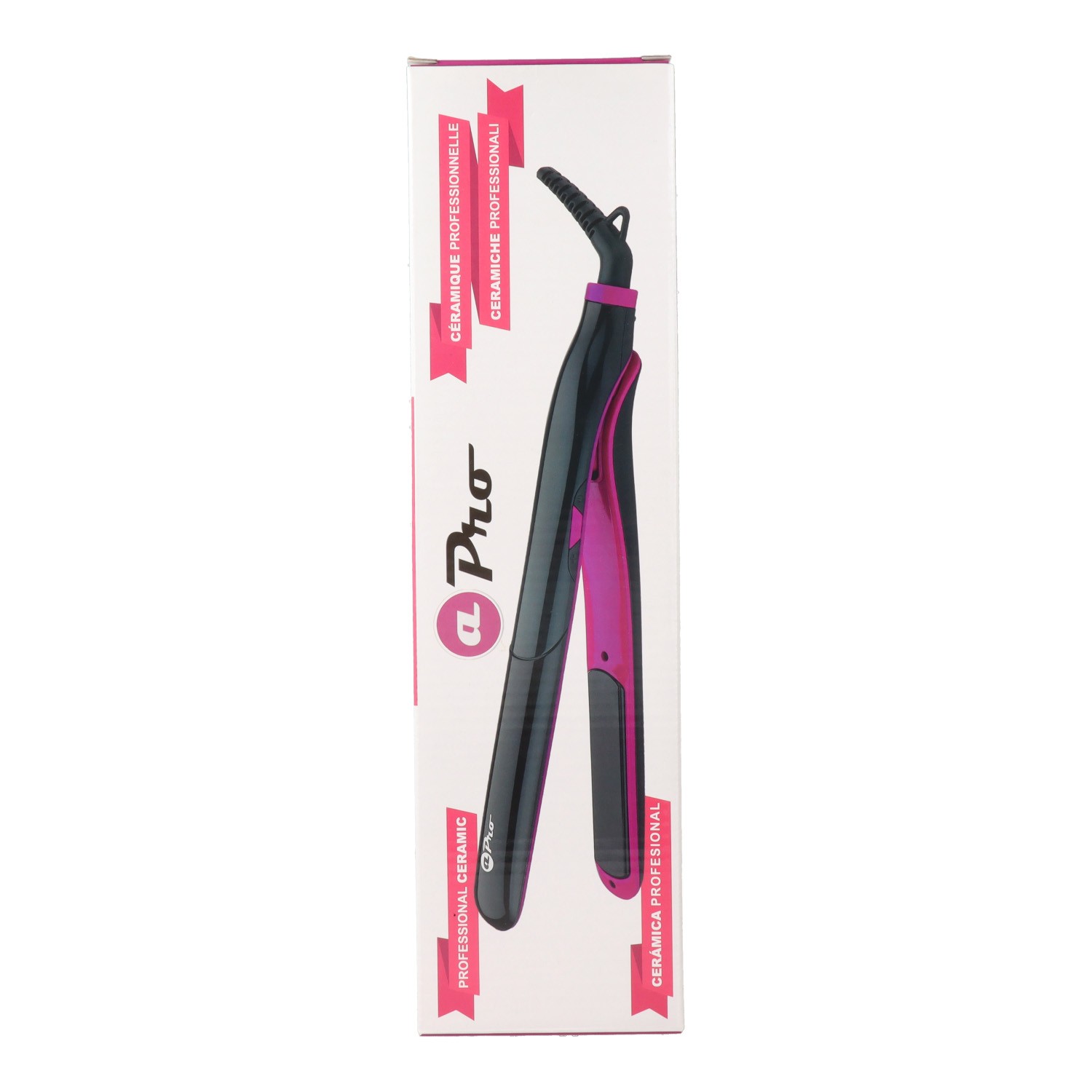 Albi Pro Plancha Profesional Cerámica Digital Negra - Fucsia