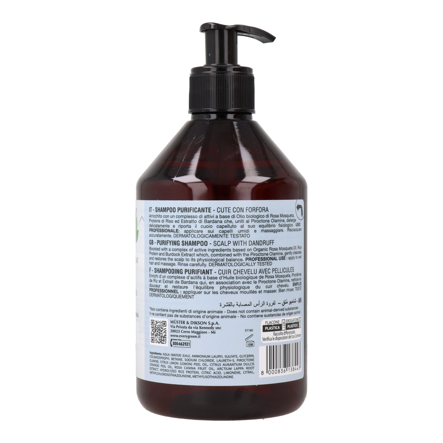 Dikson Everygreen Anti Dandruff Purifying Shampooing 500 ml