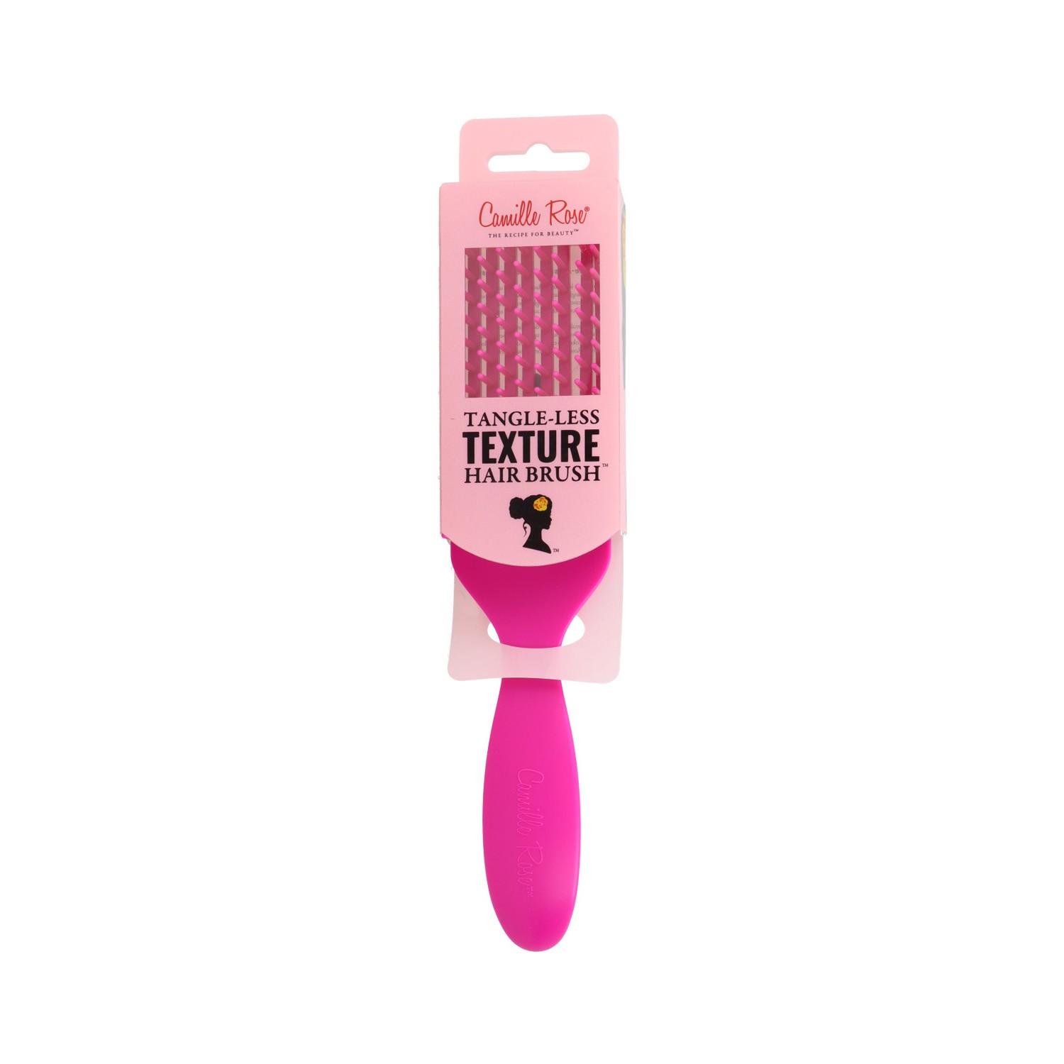 Camille Rose Brosse à cheveux texturée sans enchevêtrement Brosse rose