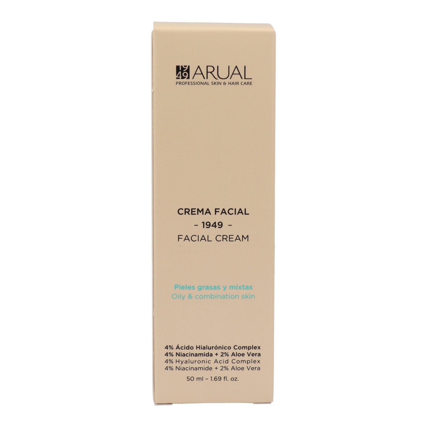 Arual Crema Facial Pieles Grasas Y Mixtas 50 ml