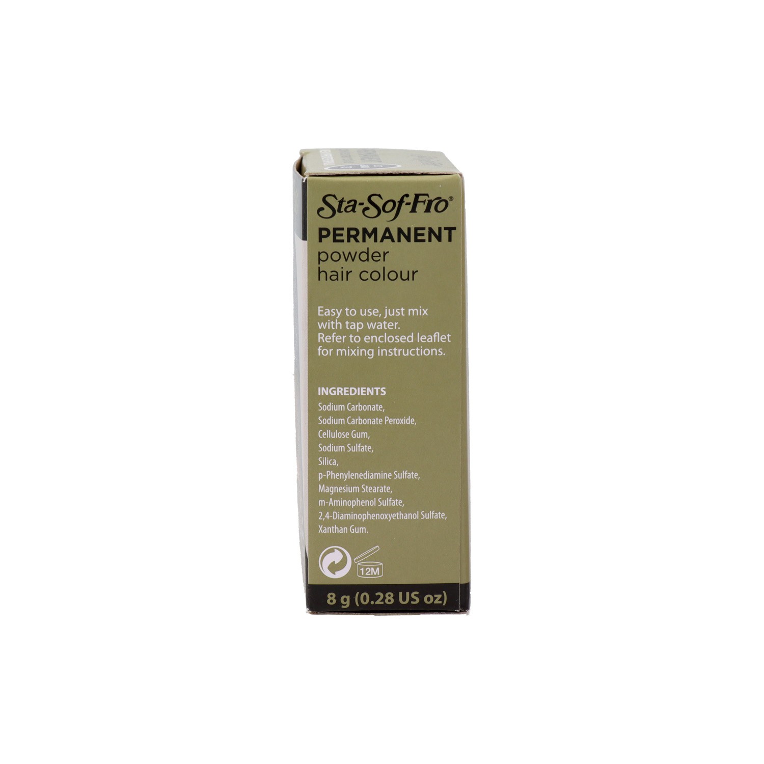 Sta Soft Fro Powder Hair Color Jet 73 Black 8 gr
