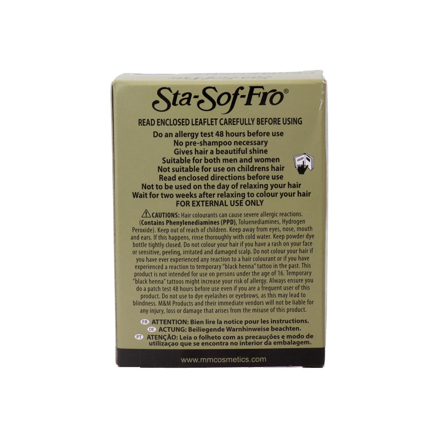 Sta Soft Fro Powder Hair Color Jet 73 Preto 8 gr