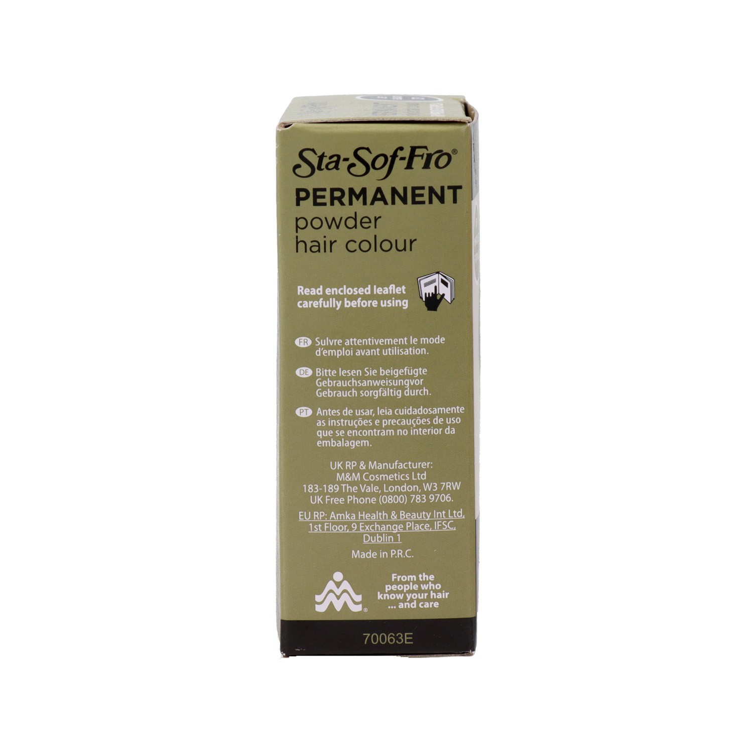 Sta Soft Fro Powder Hair Color Jet 73 Black 8 gr
