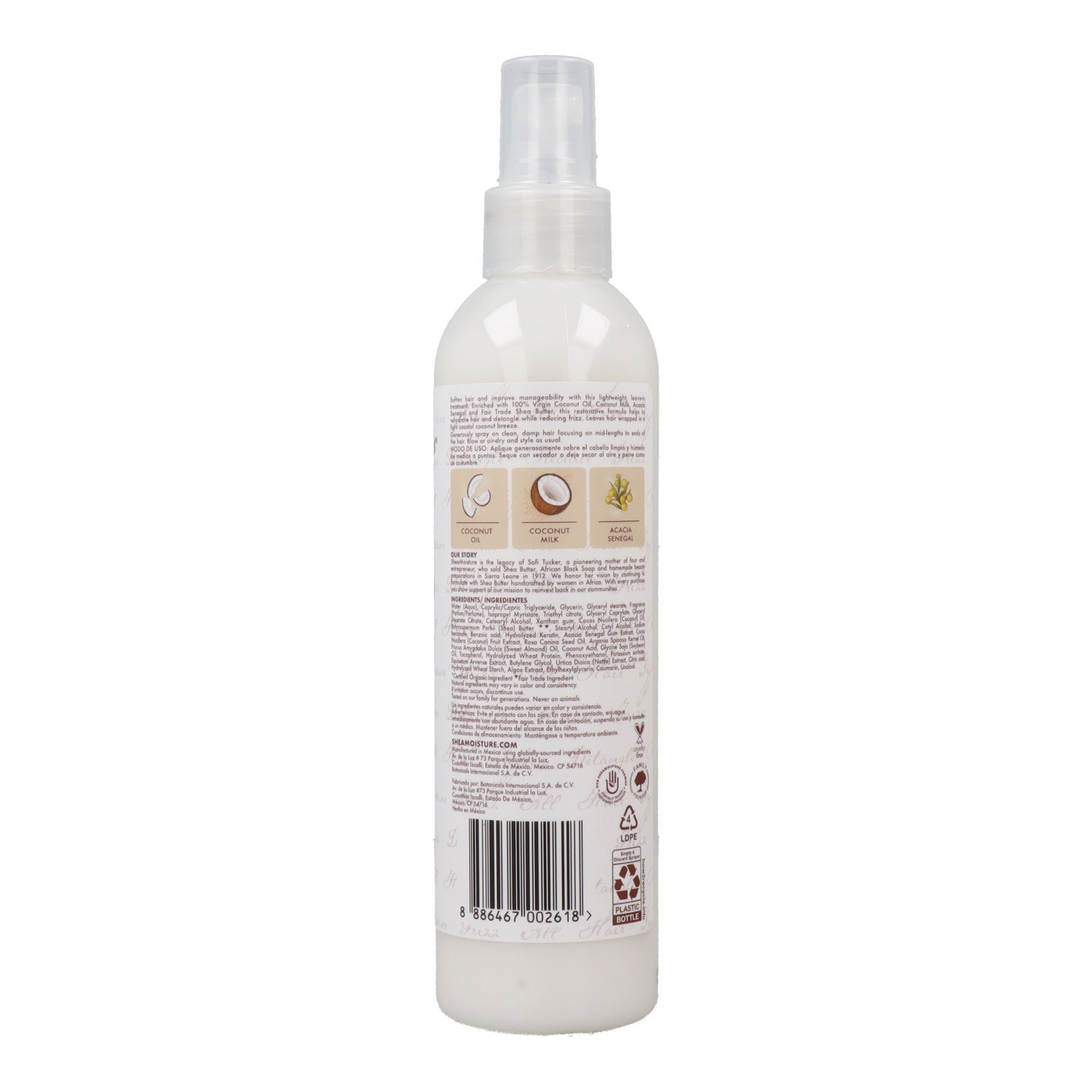 Shea Moisture Coconut Oil Leave-In Tratamiento 237 ml