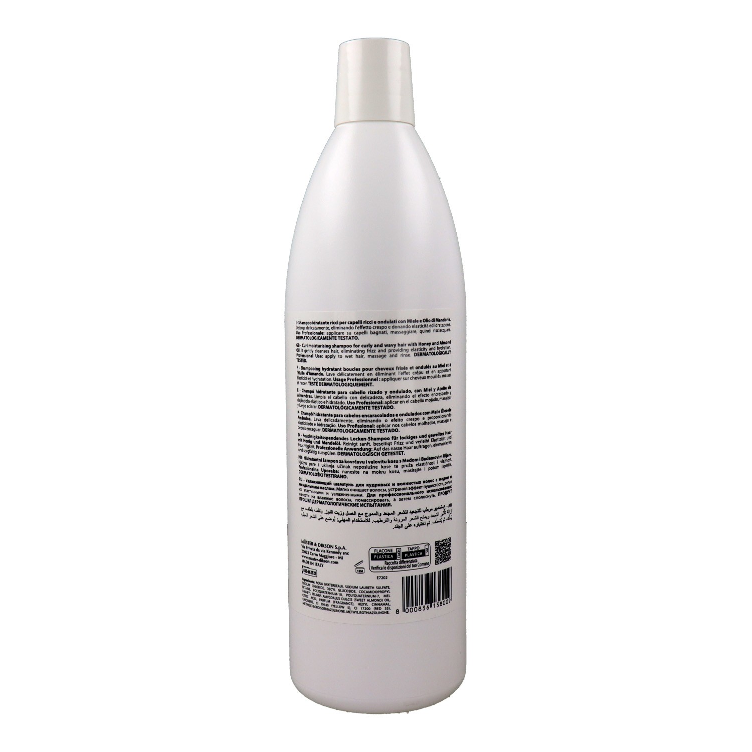 Dikson Promaster Honey Miele Curl Control Champú 1000 ml