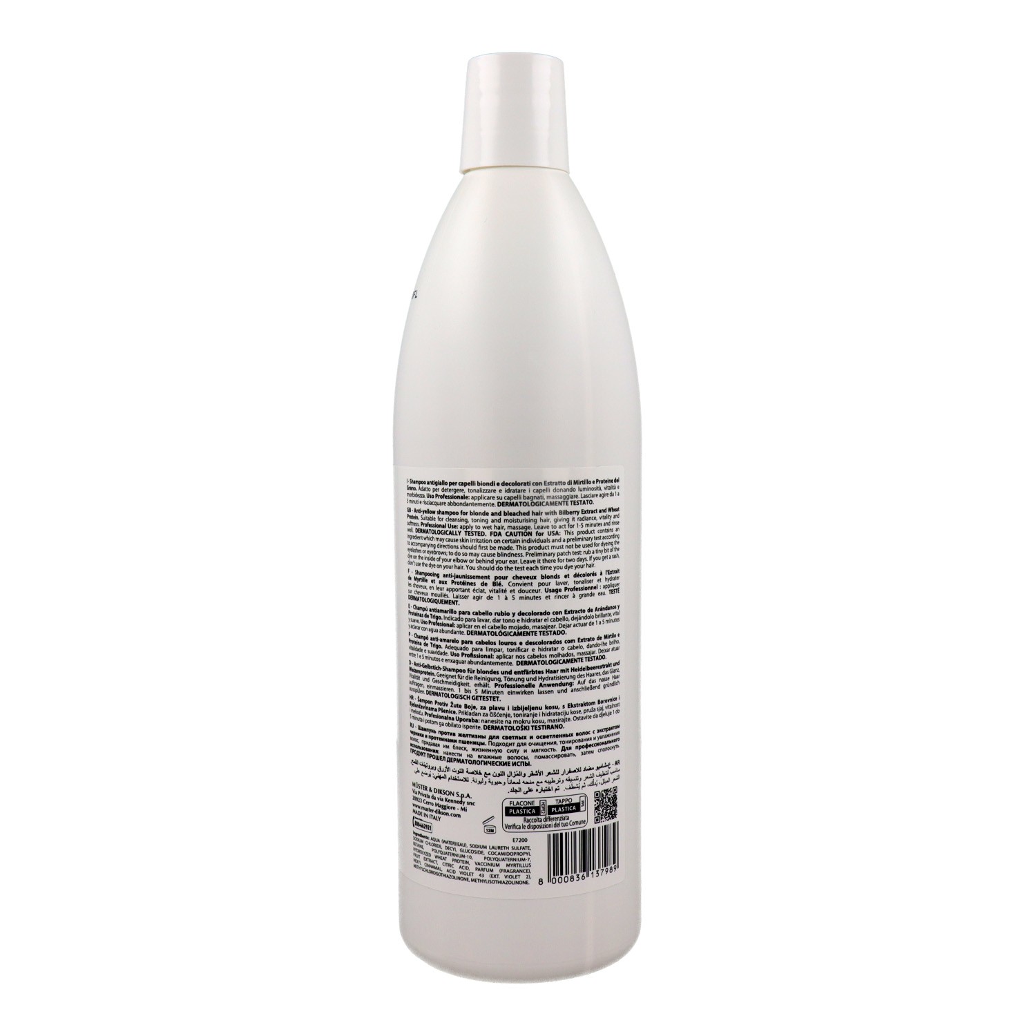 Dikson Promaster Anti Amarillo No Yellow Champú 1000 ml