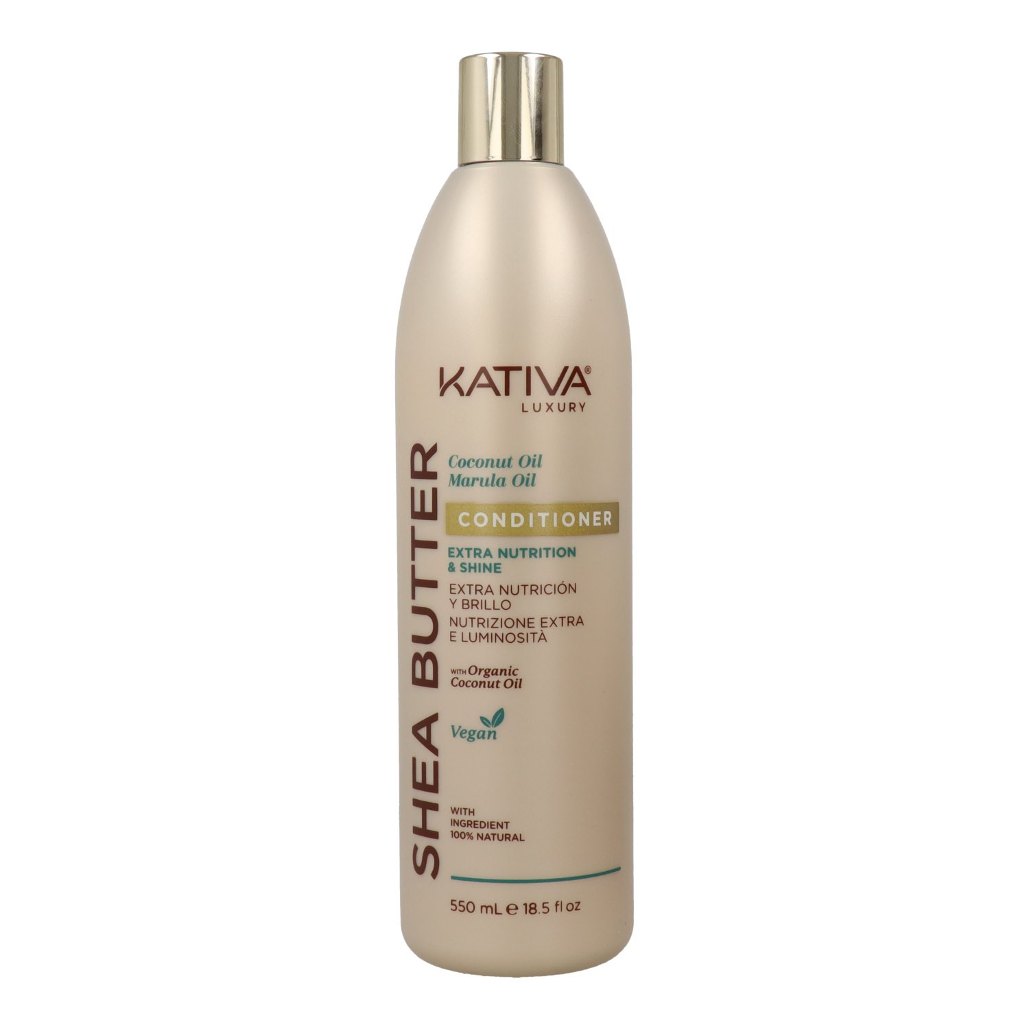 Kativa Après-shampooing à l'huile de marula et de noix de coco au beurre de karité 550 ml