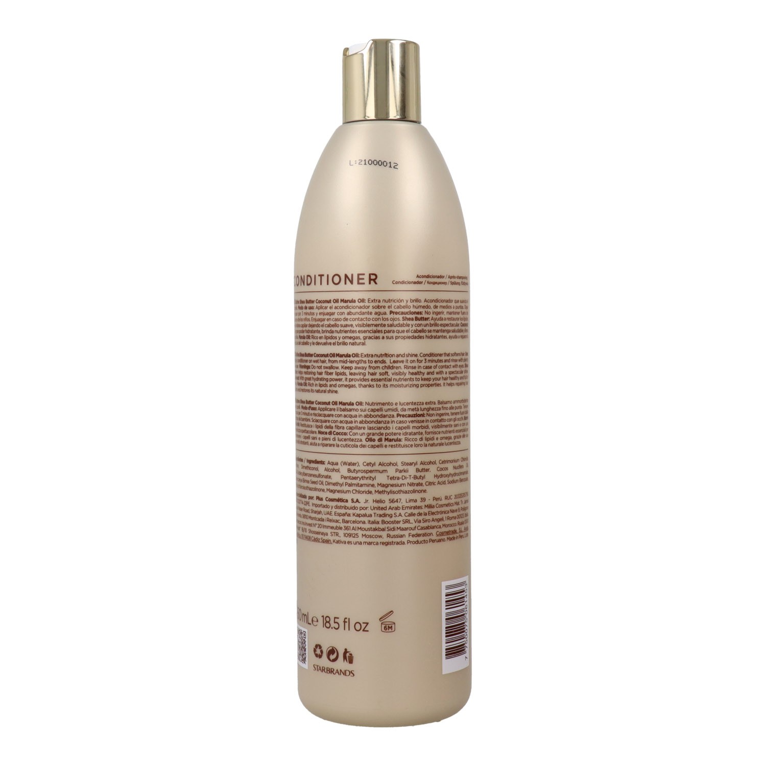 Kativa Shea Butter Coconut Marula Oil Acondicionador 550 ml