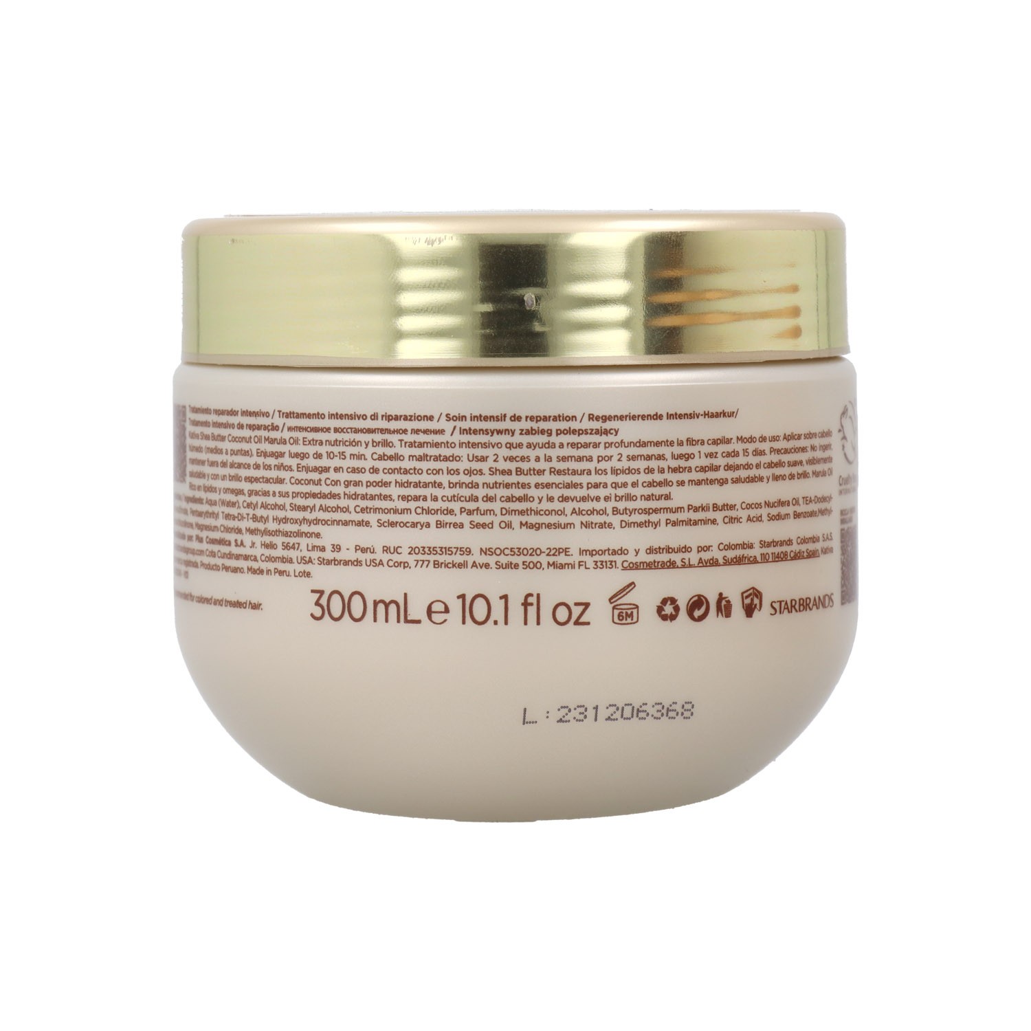 Kativa Shea Butter Coconut Marula Oil Deep Tratamiento 300 ml