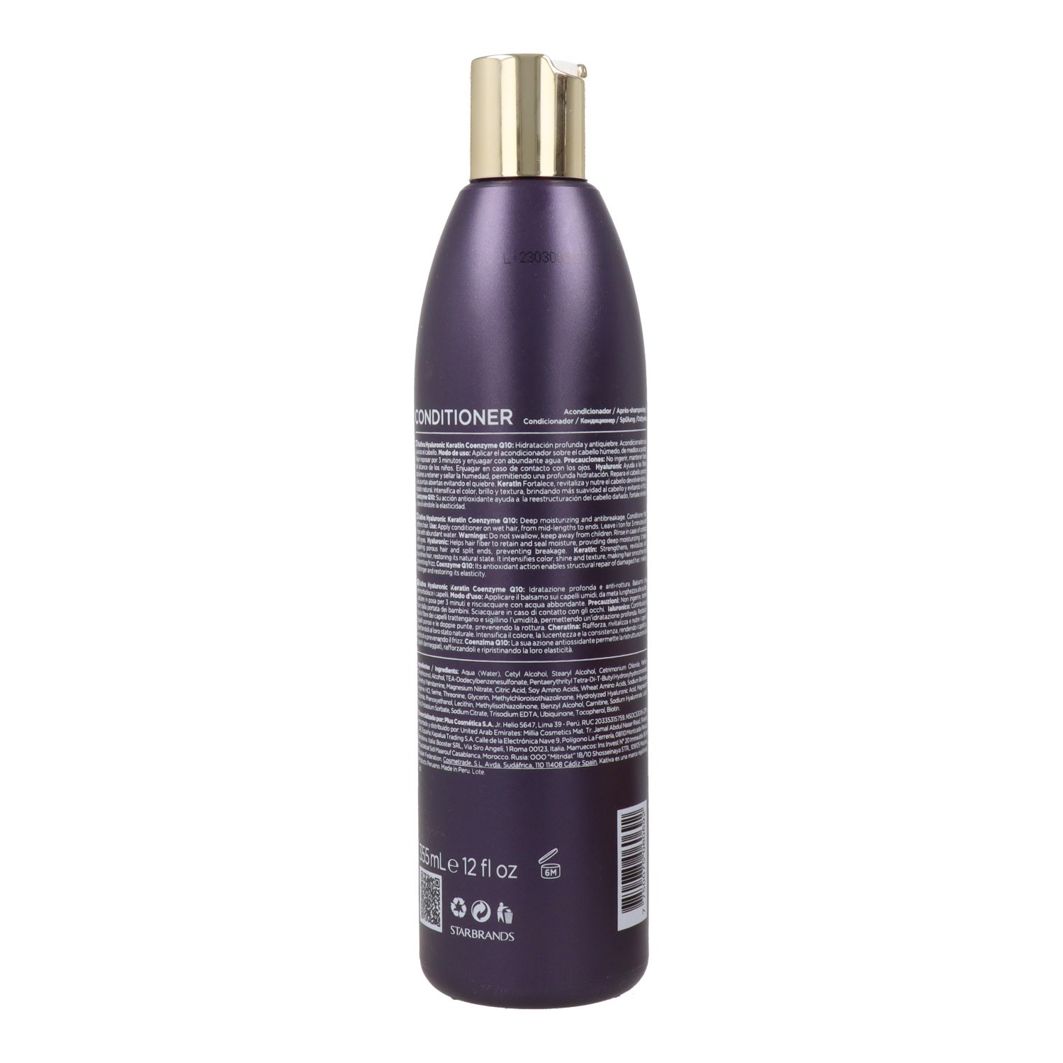 Kativa Après-shampooing hyaluronique kératine coenzyme Q10 355 ml