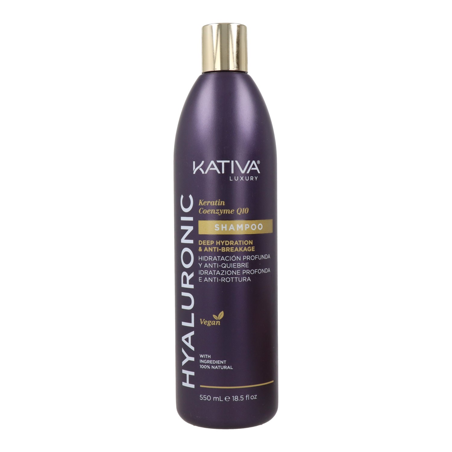 Kativa Hyaluronic Keratin Coenzyme Q10 Champú 550 ml Kativa Hyaluronic Keratin Coenzyme Q10 Champú 550 ml
