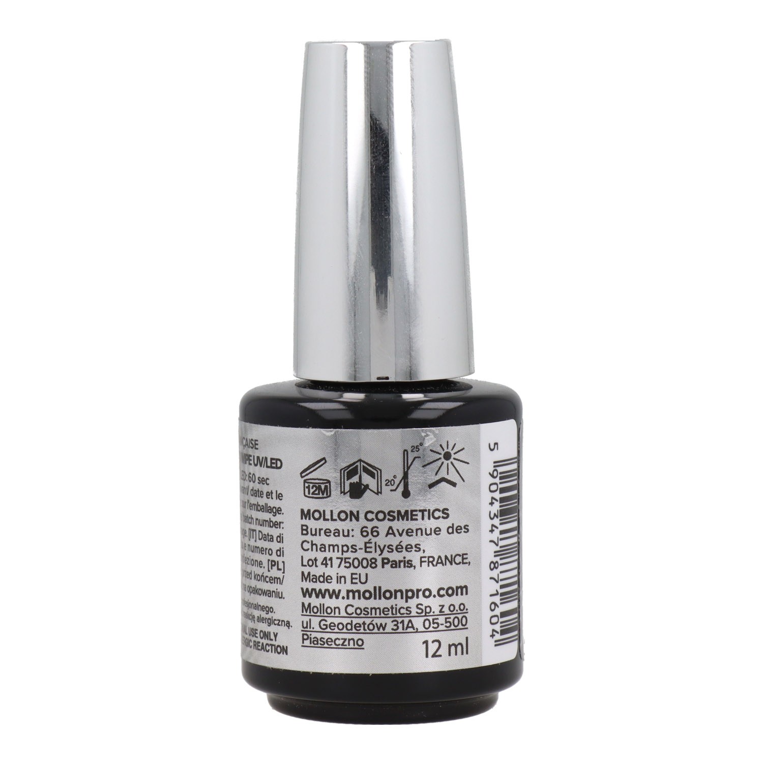 Mollon Pro Master Liquid Glass Top Coat N. Wipe 12 ml