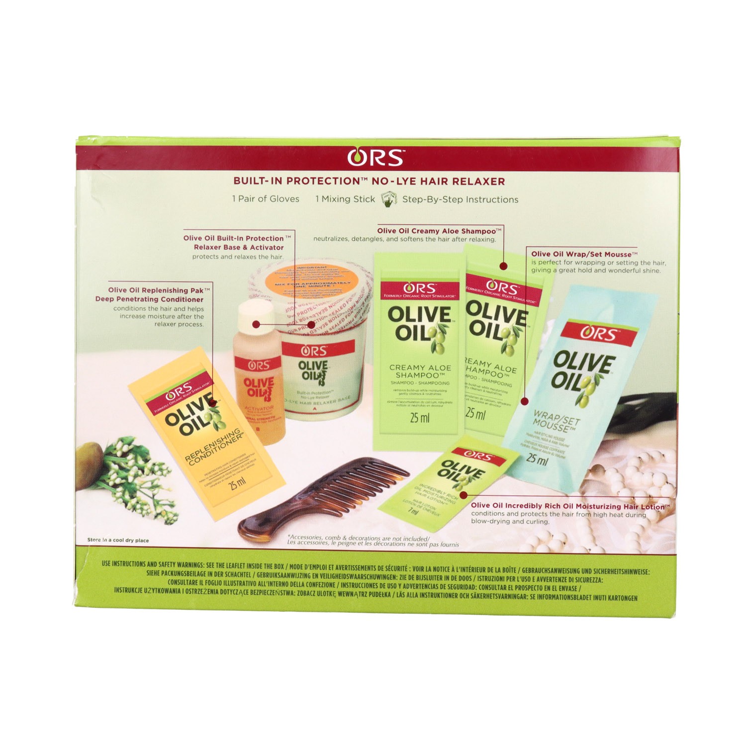 Ors Olive Oil Relaxer Kit Normal (Olive+Shea+Peq)