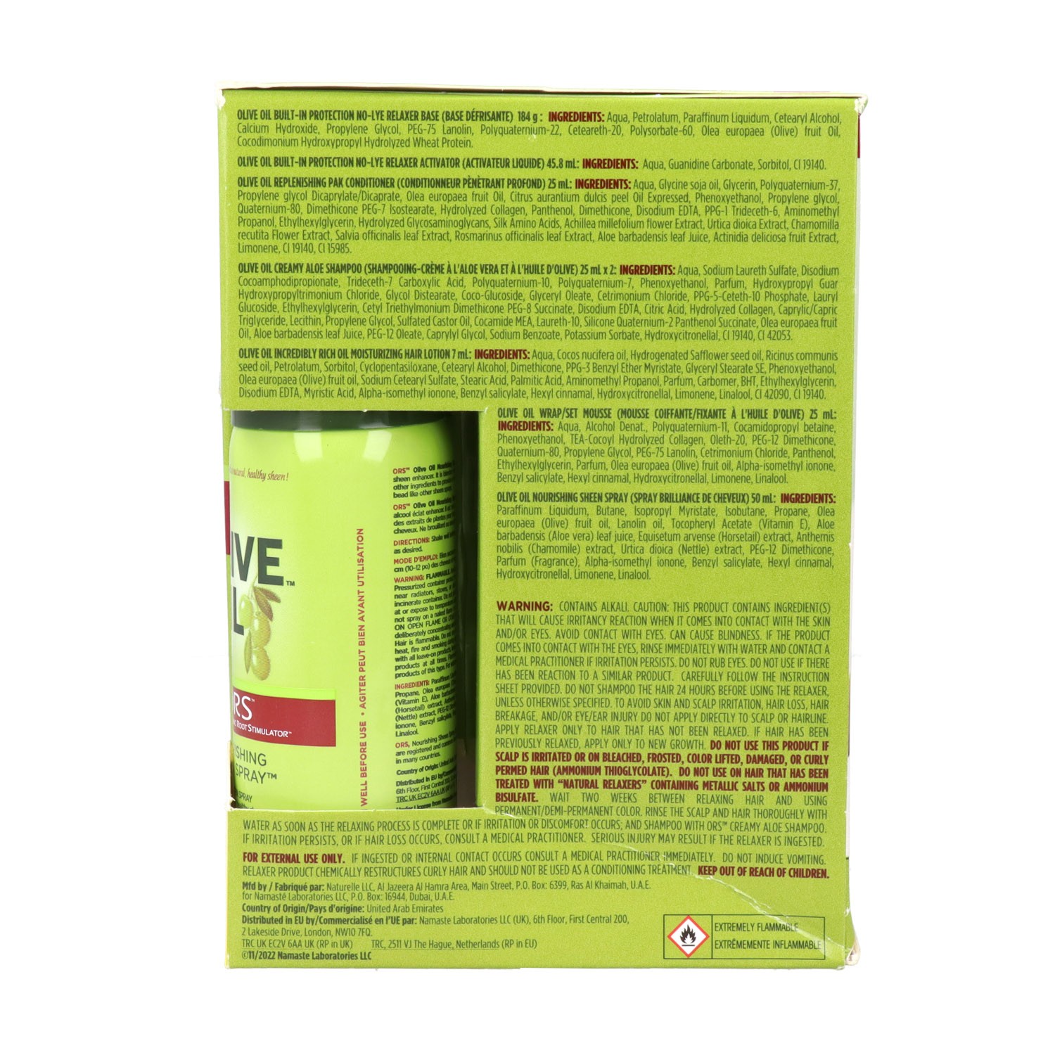 Ors Olive Oil Relaxer Kit Ex-Strength (Olive+Shea+Peq)