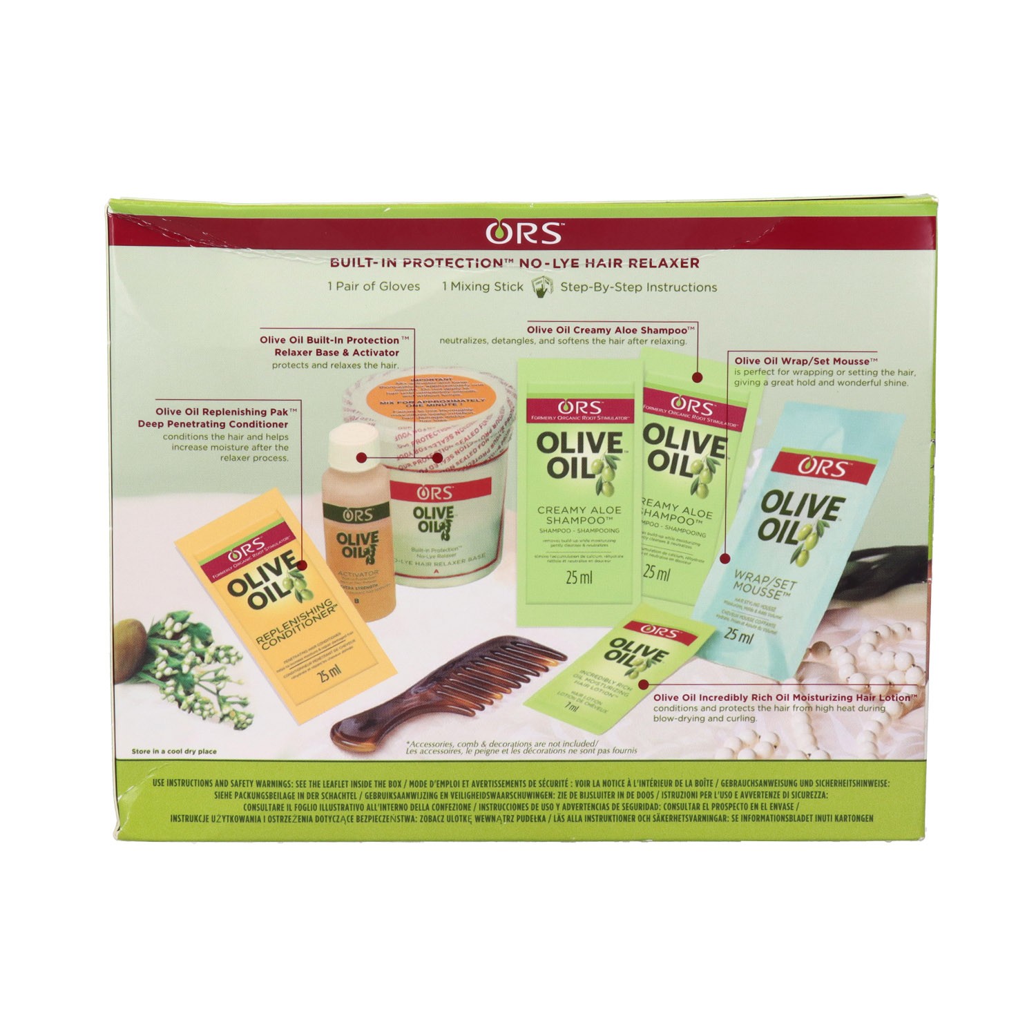 Ors Olive Oil Relaxer Kit Ex-Strength (Olive+Shea+Peq)
