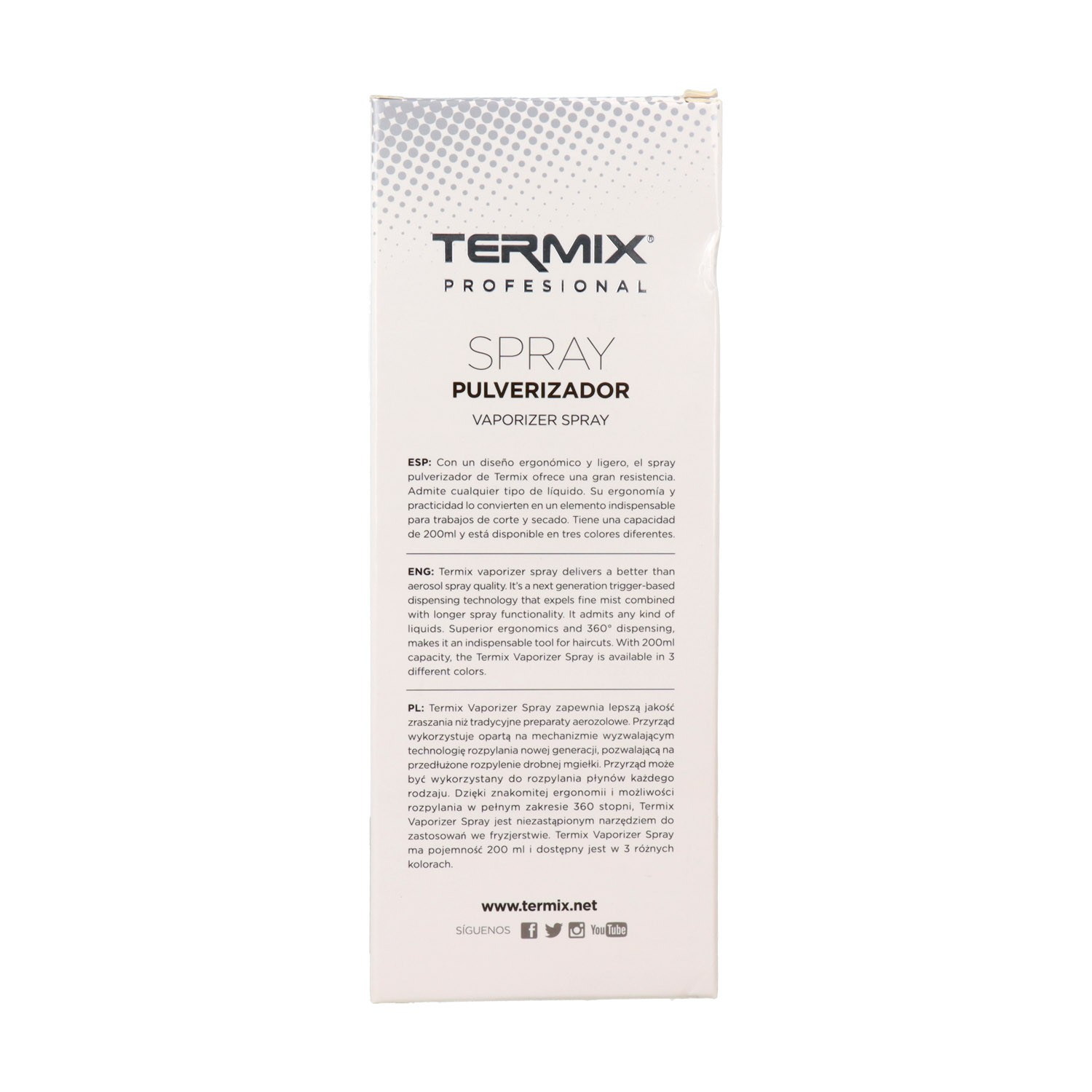 Termix Botella Spray Pulverizadora Barber 200 ml