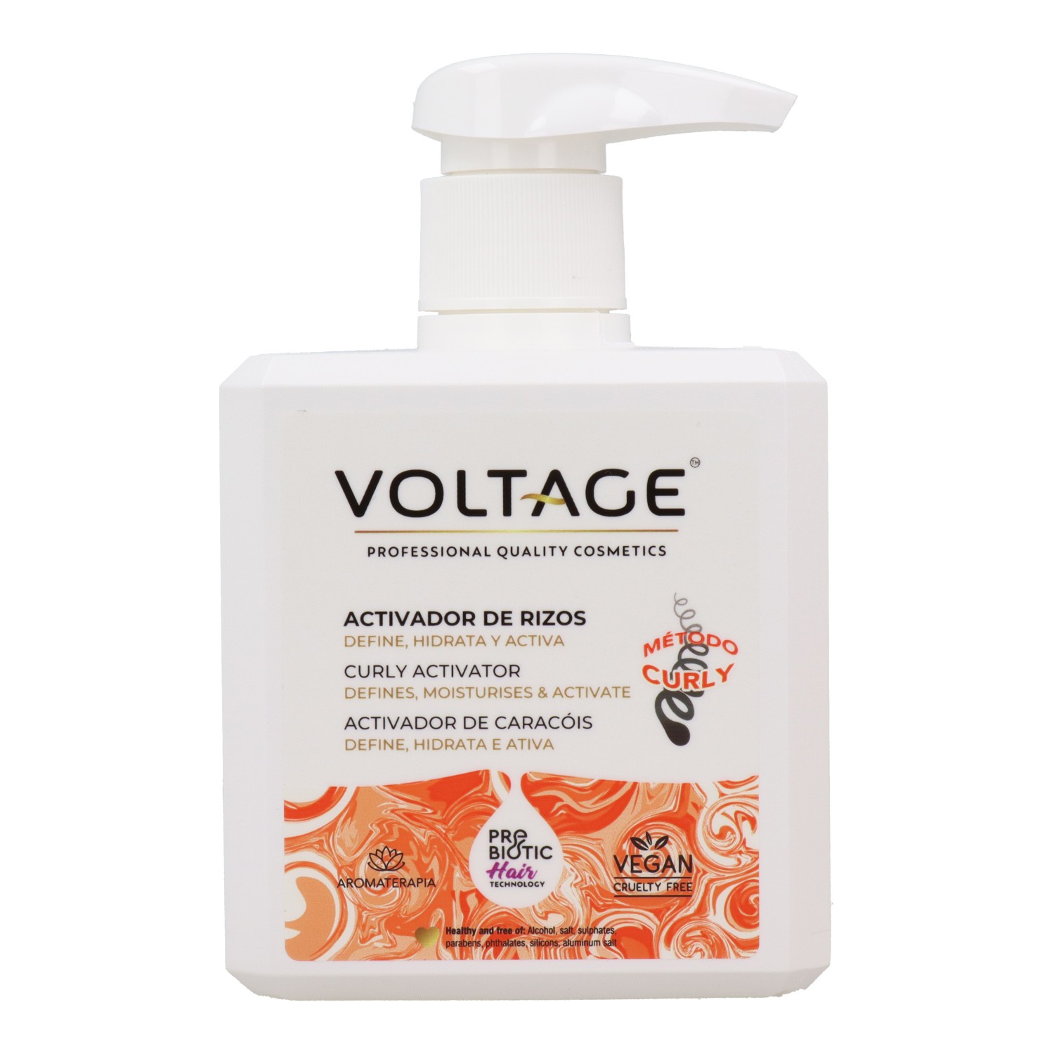 Voltage Método Curly Activador de Rizos Definidos 500 ml Voltage Método Curly Activador de Rizos Definidos 500 ml