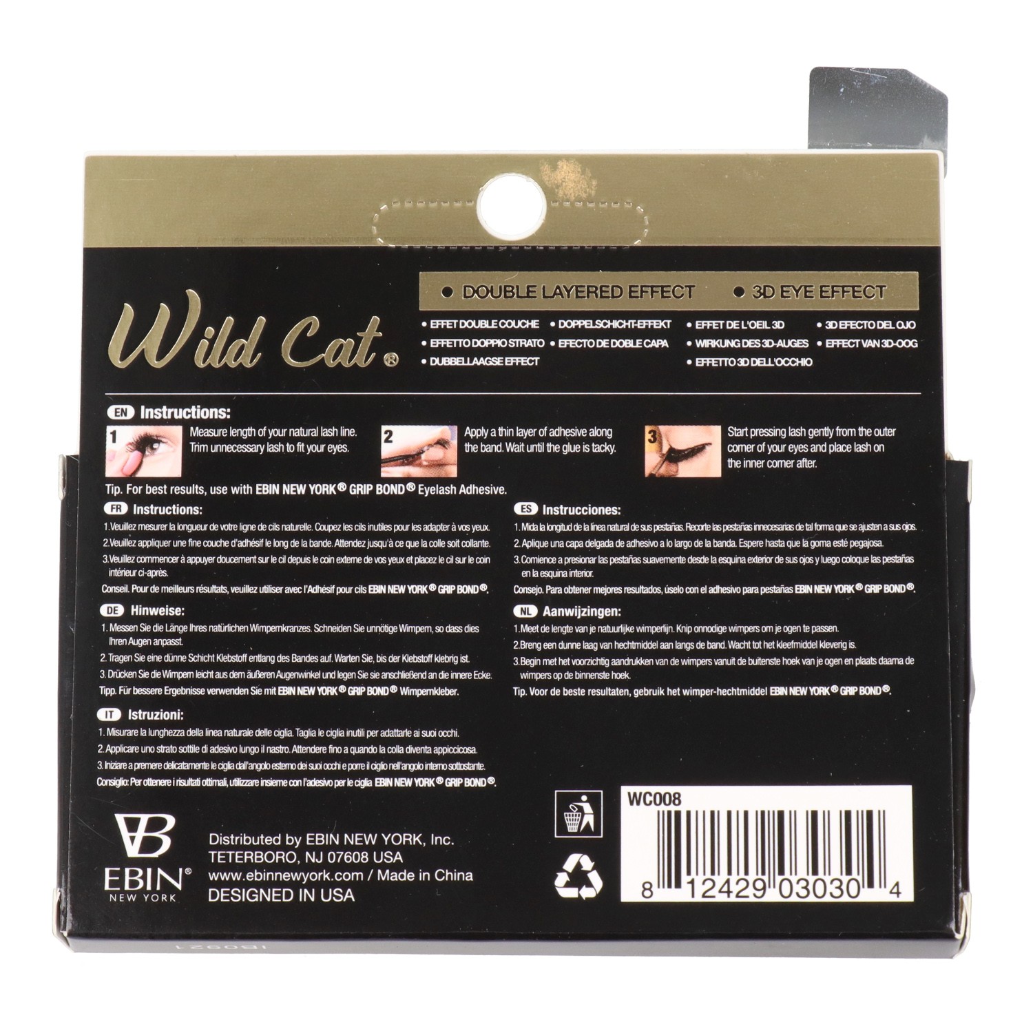 Ebin New York Wild Cat Lash Coco