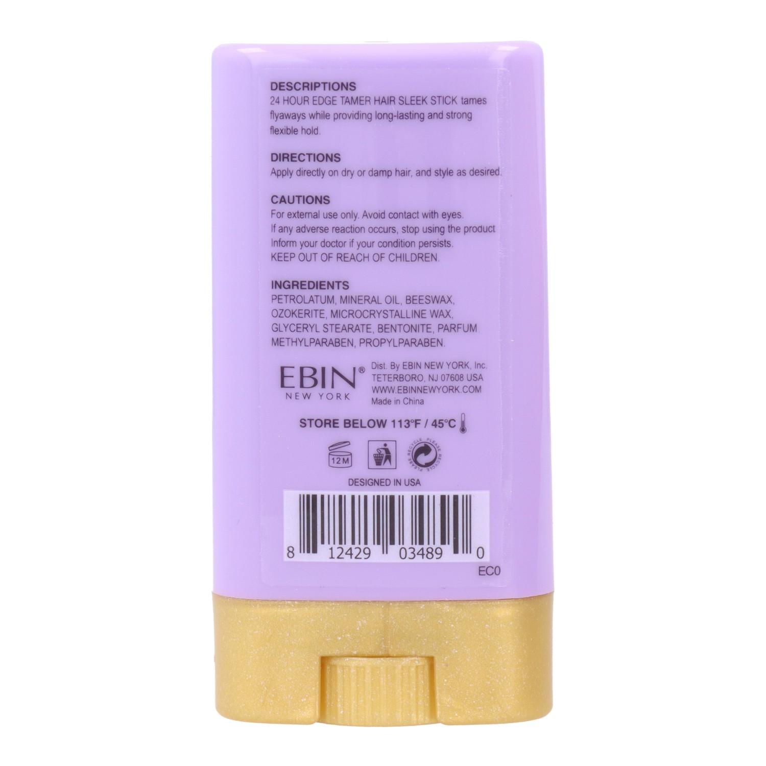 Ebin New York 24Hr Edge Sleek Mango Cera 15 gr