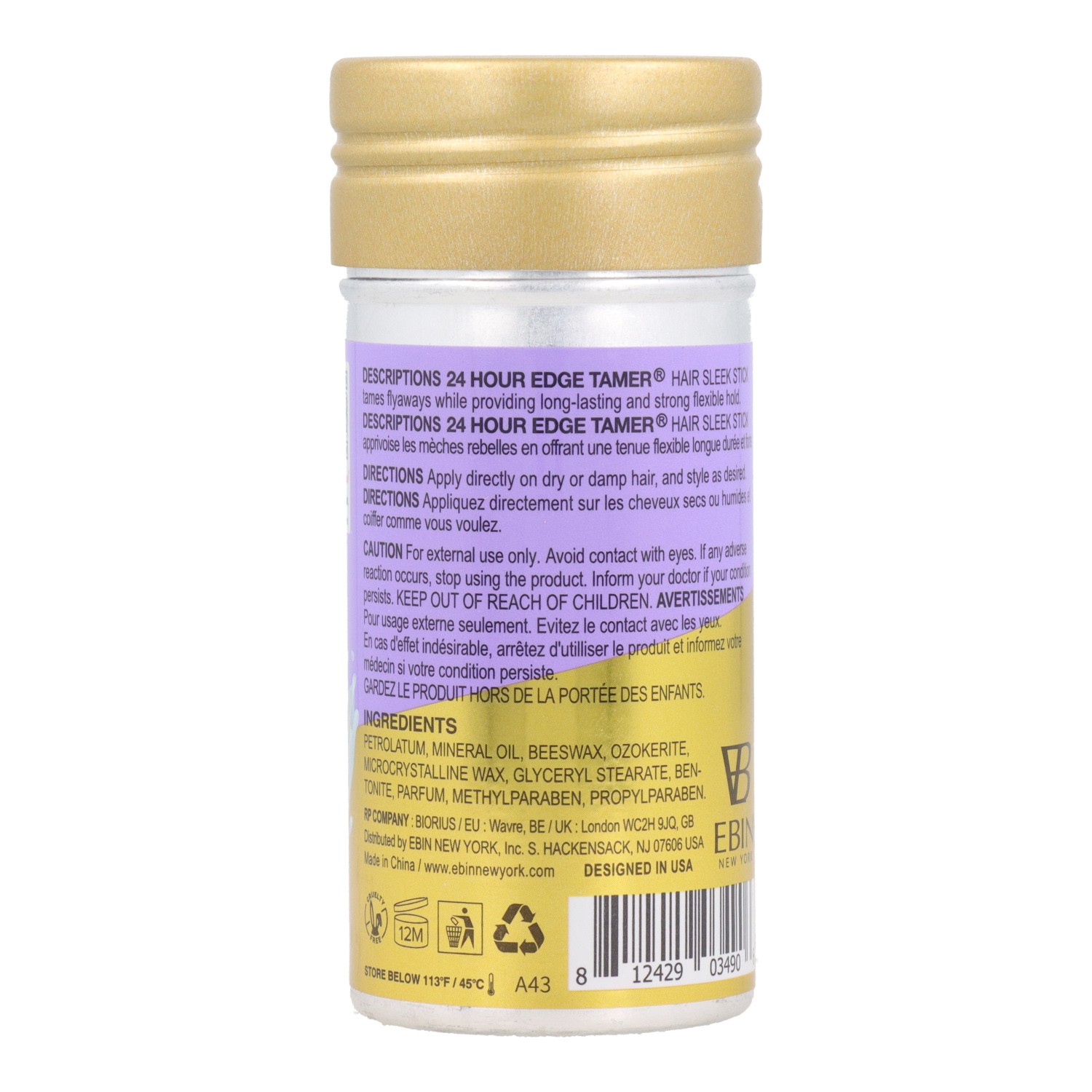 Ebin New York 24Hr Edge Sleek Mango Cera 75 gr