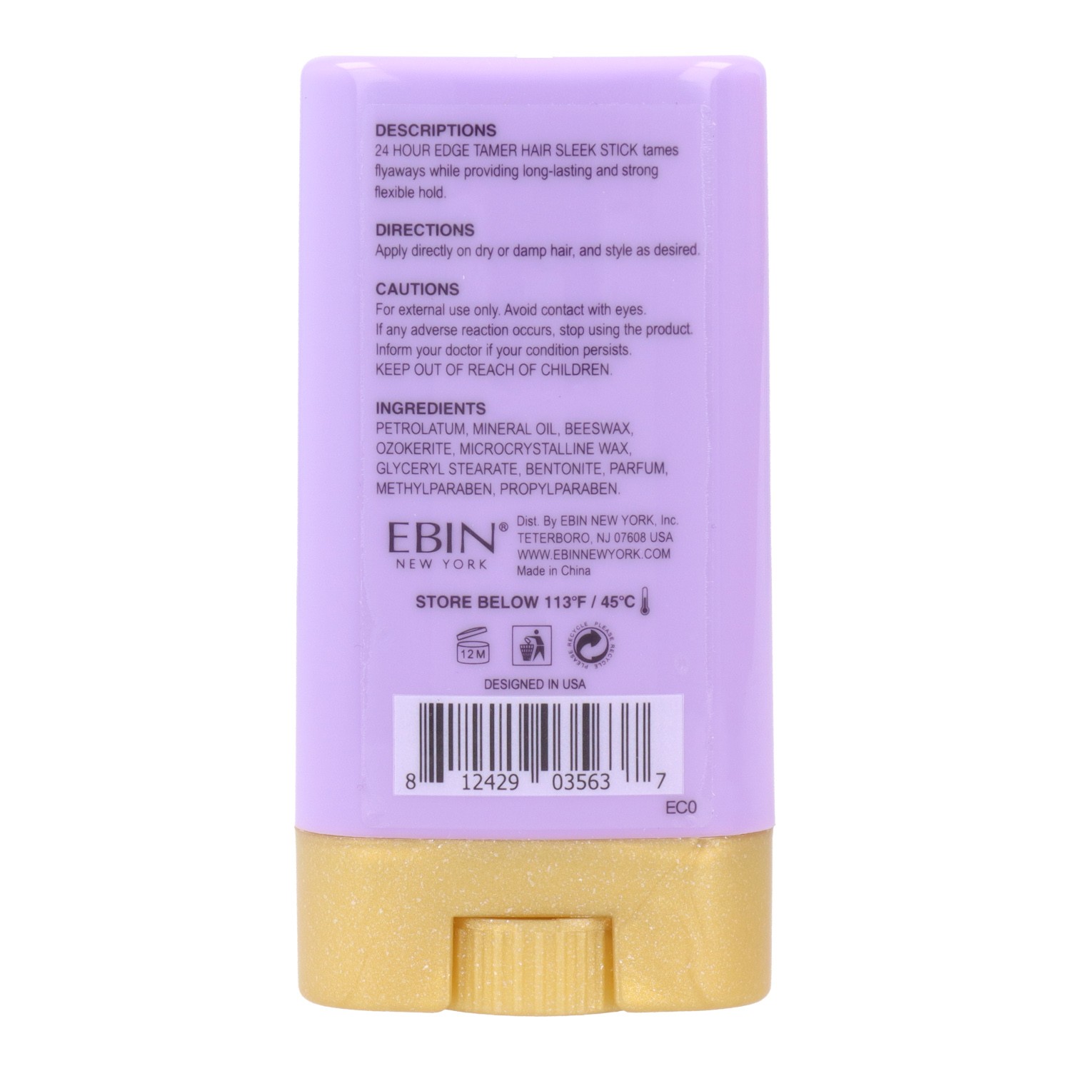 Ebin New York 24Hr Edge Sleek Cera ai frutti di bosco 15 gr