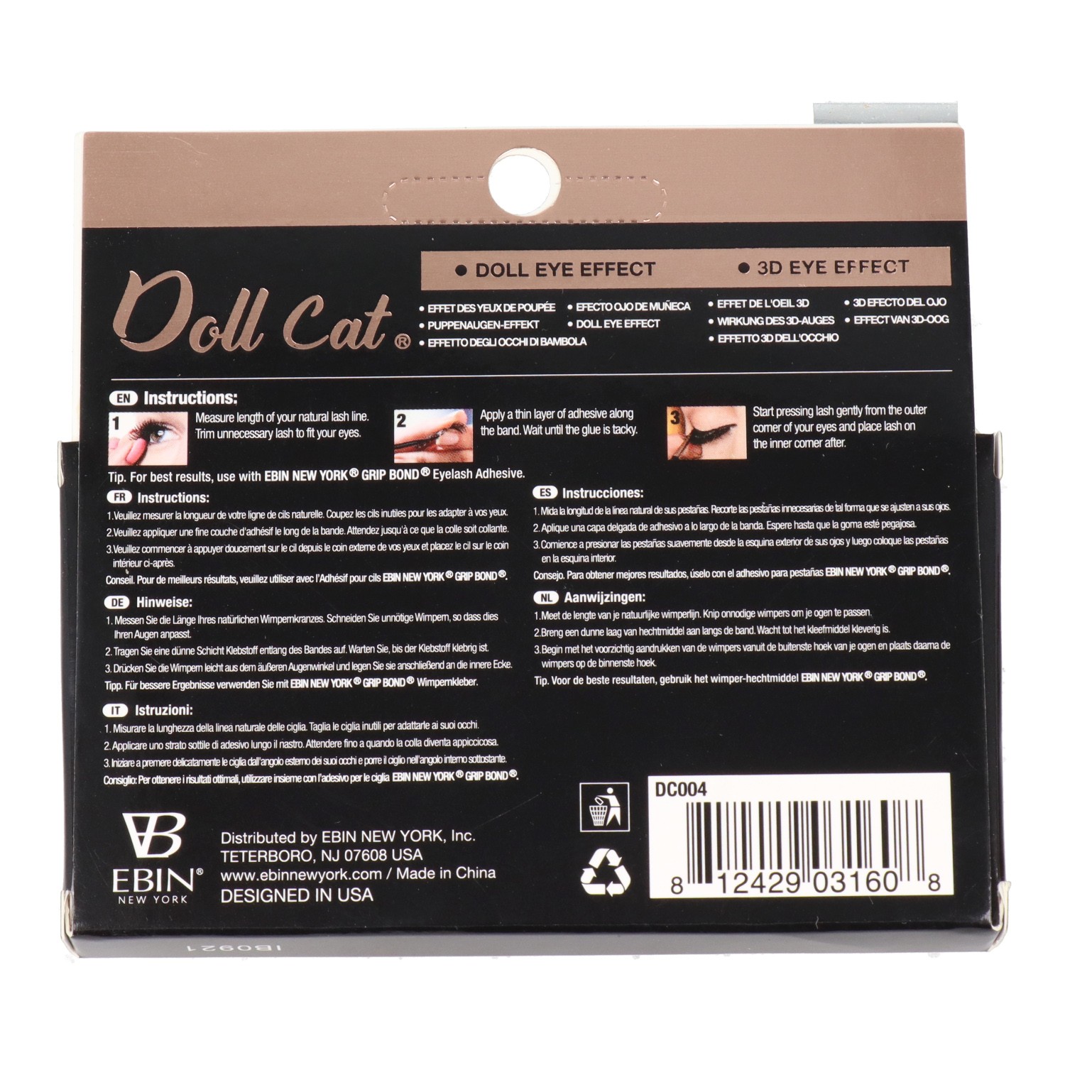 Ebin New York Doll Cat Lash Courtney
