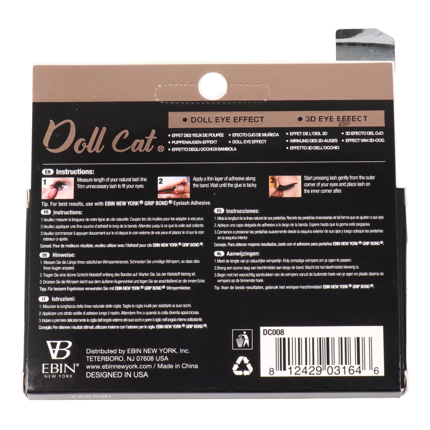 Ebin New York Doll Cat Lash Hadley