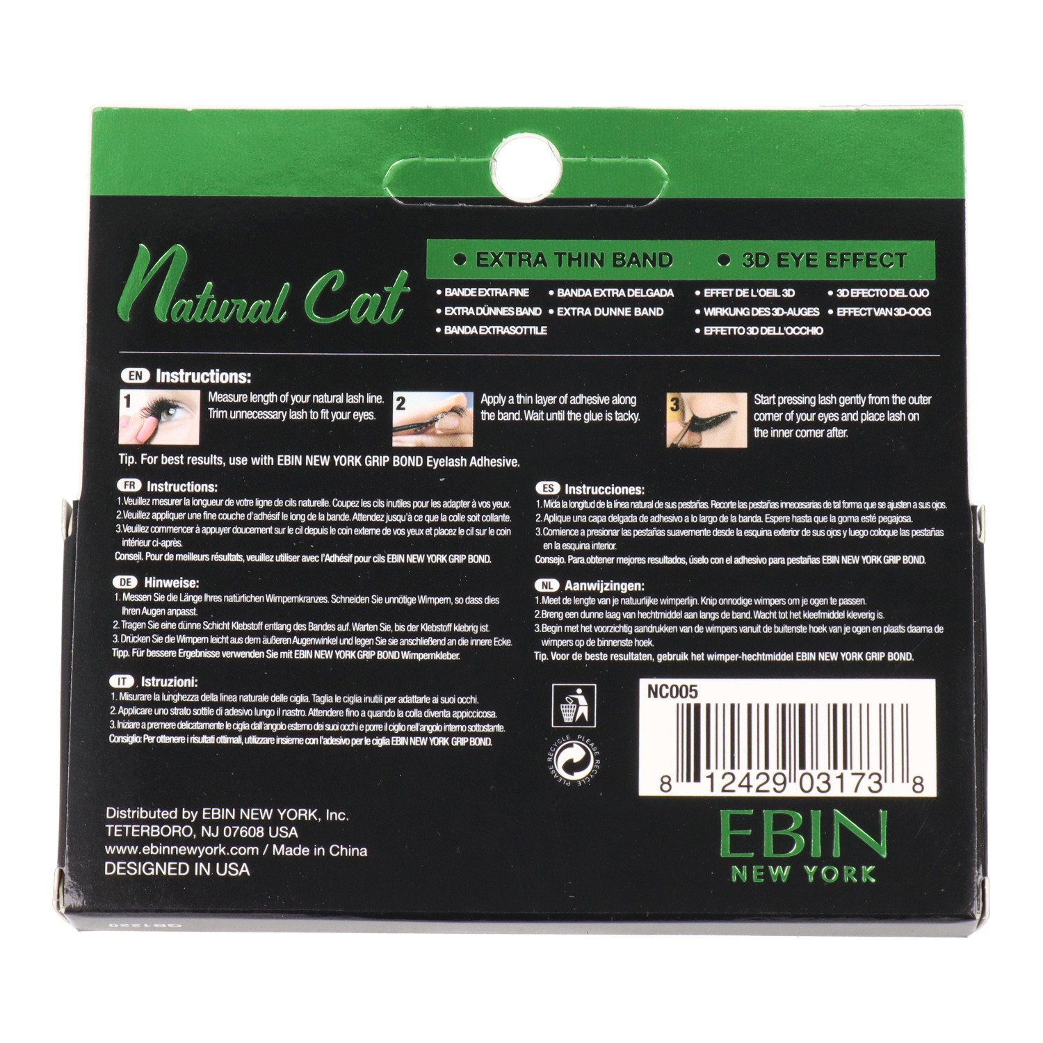 Ebin New York Natural Cat Lash Chartreux