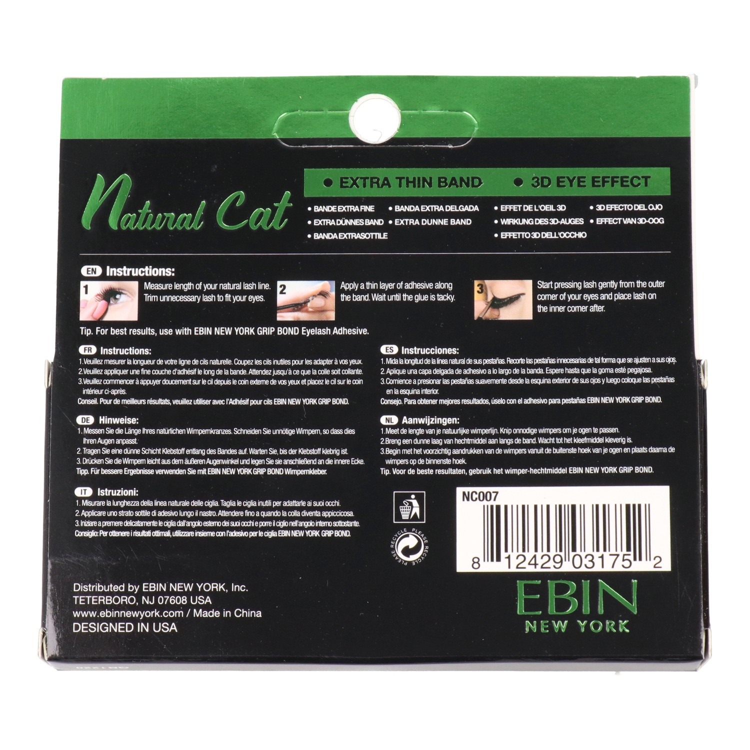 Ebin New York Natural Cat Lash Korat