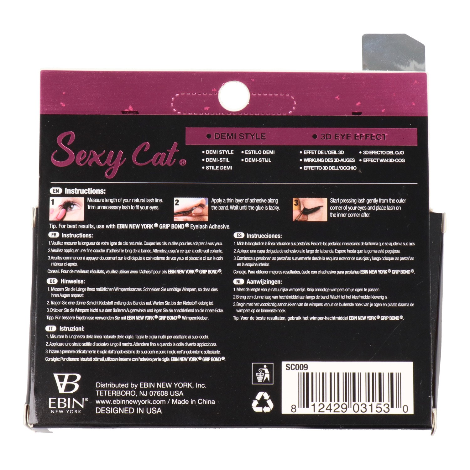 Ebin New York Sexy Cat Lash Sagittarius