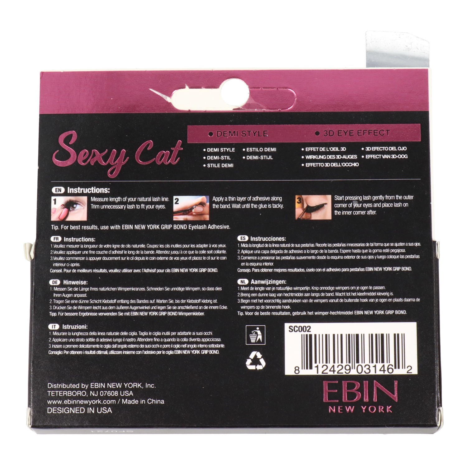 Ebin New York Sexy Cat Lash Taurus