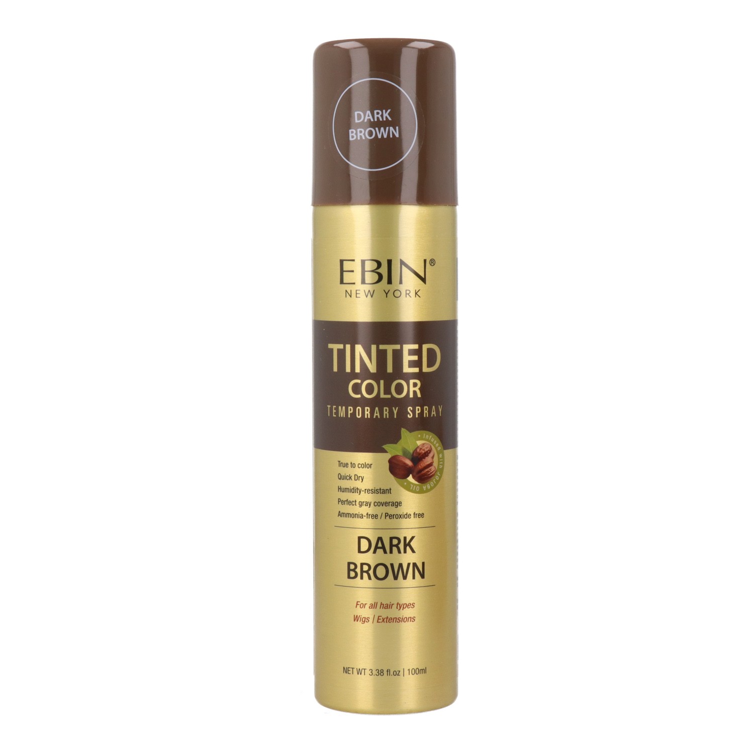 Ebin New York Tinted Color Dark Brown Spray 100 ml Ebin New York Tinted Color Dark Brown Spray 100 ml