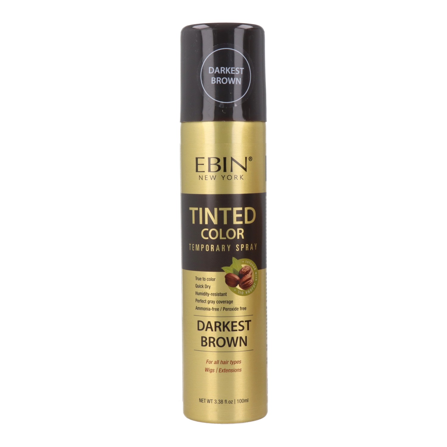Ebin New York Tinted Color Darkest Brown Spray 100 ml Ebin New York Tinted Color Darkest Brown Spray 100 ml