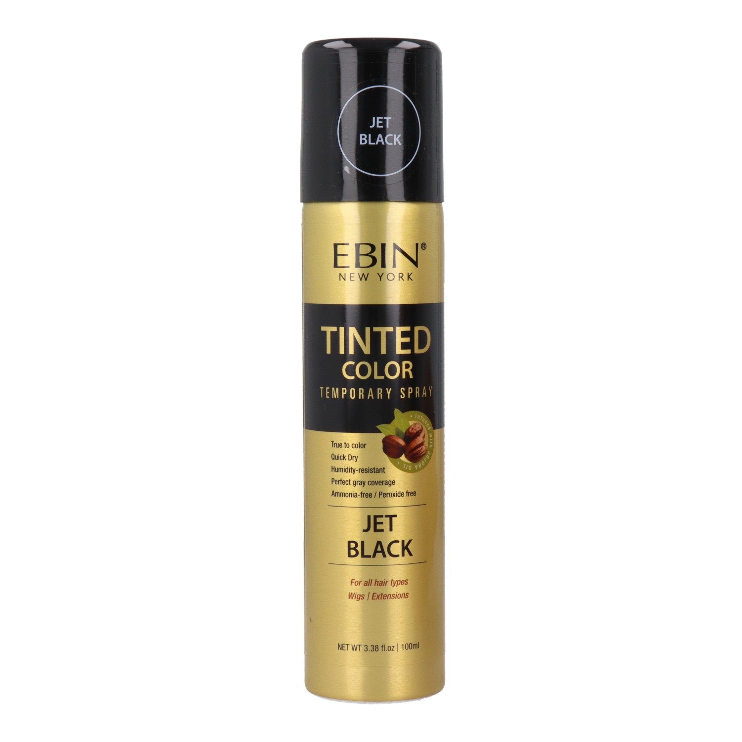 Ebin New York Tinted Color Jet Black Spray 100 ml Ebin New York Tinted Color Jet Black Spray 100 ml