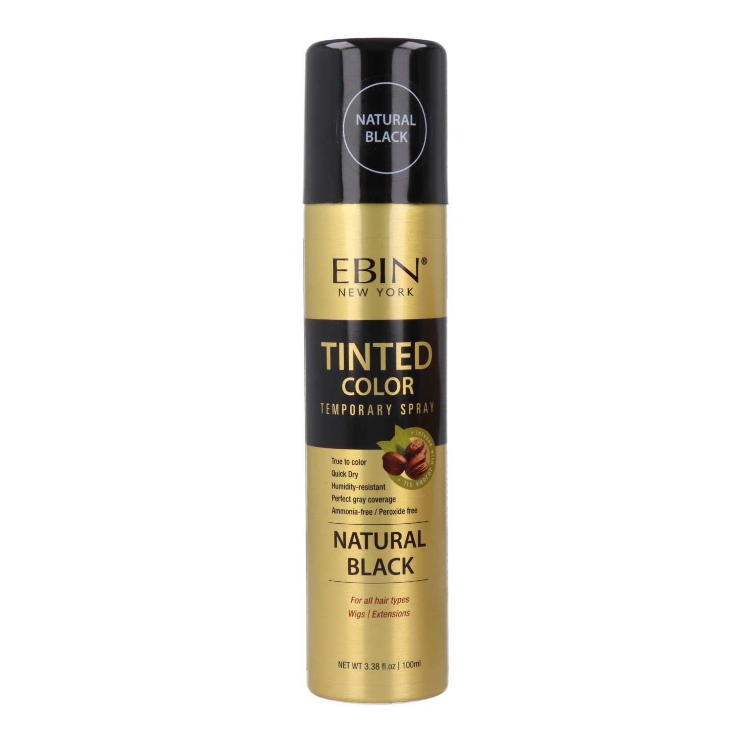 Ebin New York Tinted Color Natural Black Spray 100 ml Ebin New York Tinted Color Natural Black Spray 100 ml