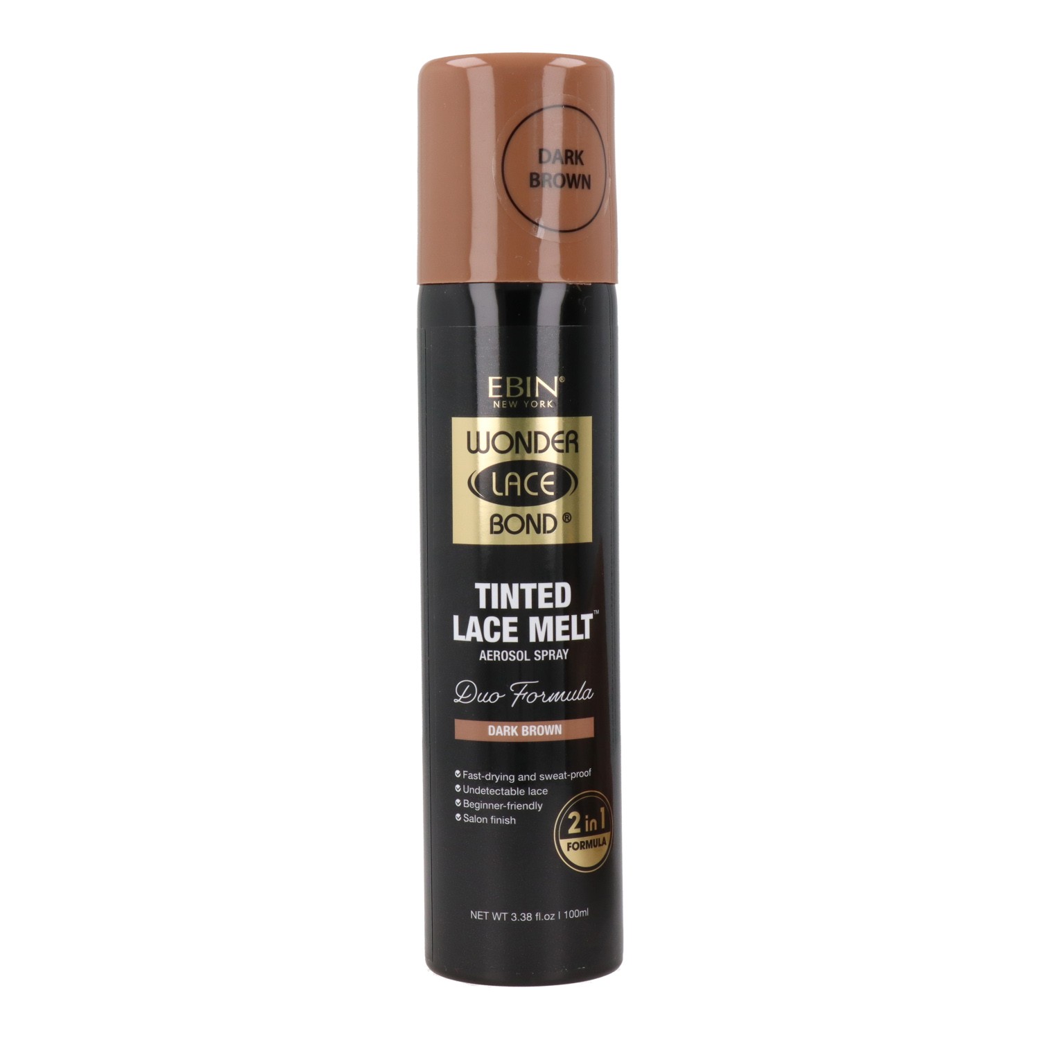 Ebin New York Tinted Lace Melt Dark Brown Aerosol Spray 100 ml