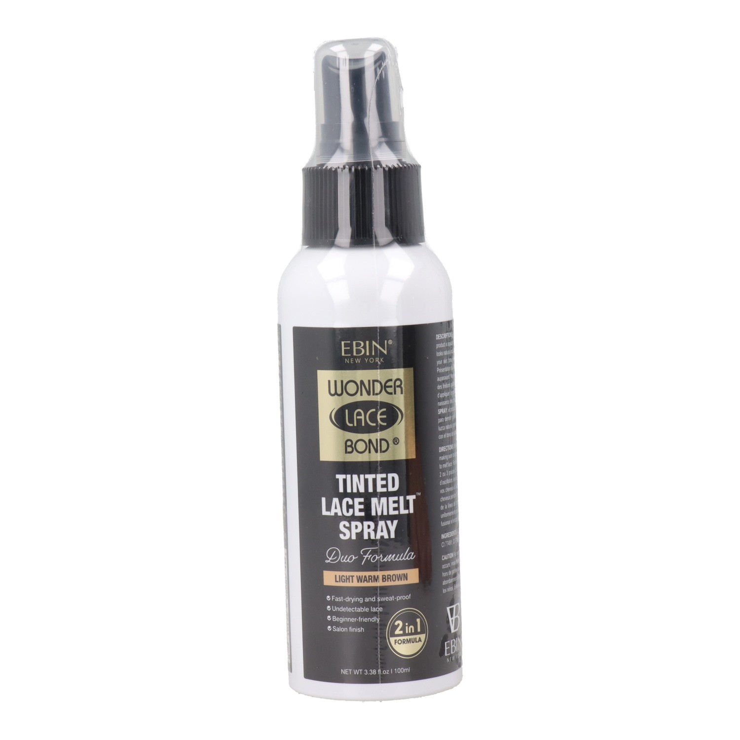 Ebin New York Tinted Lace Melt Pump Light Warm Brown Spray 100 ml Ebin New York Tinted Lace Melt Pump Light Warm Brown Spray 100 ml