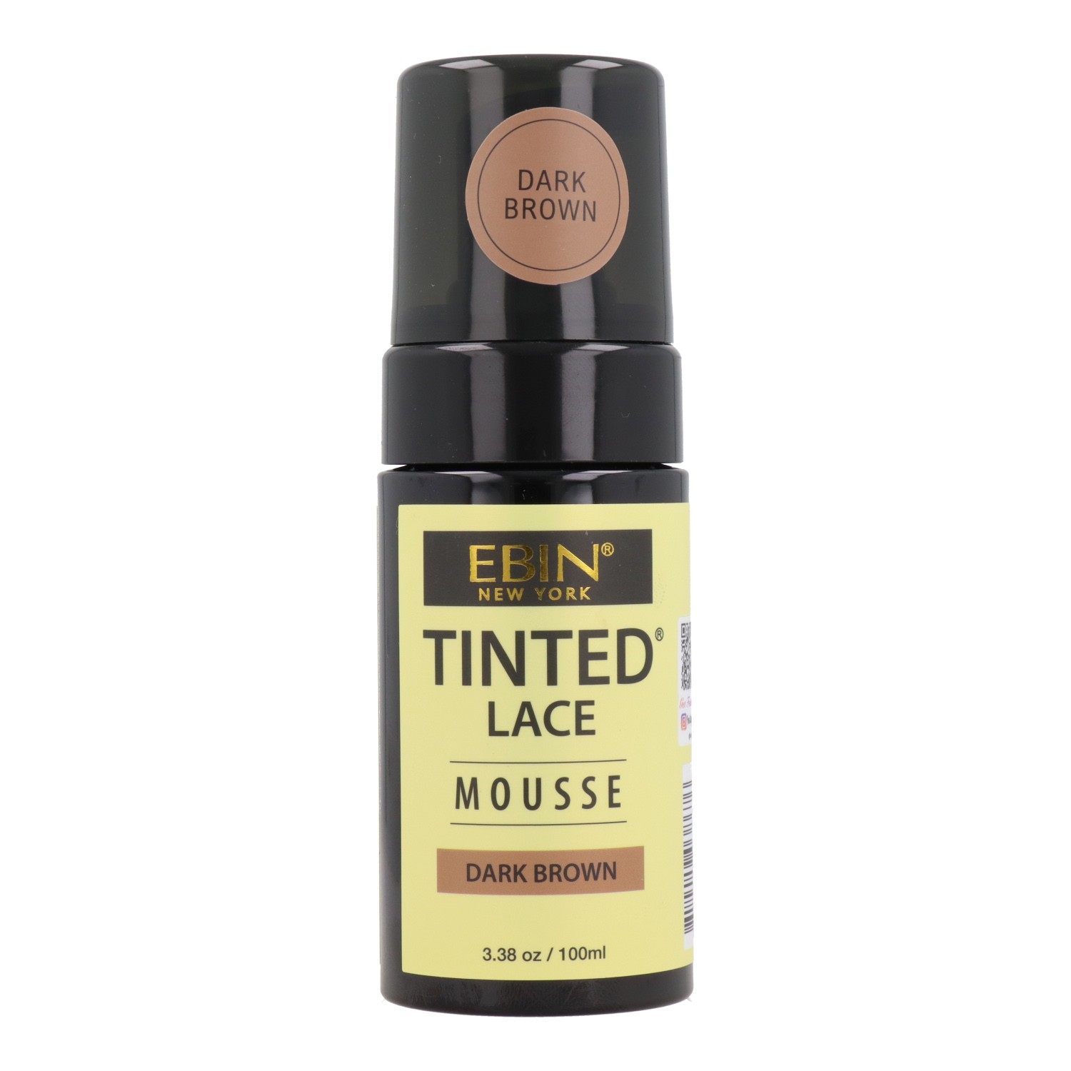 Ebin New York Tinted Lace Wig Knots Dark Brown Mousse 100 ml Ebin New York Tinted Lace Wig Knots Dark Brown Mousse 100 ml