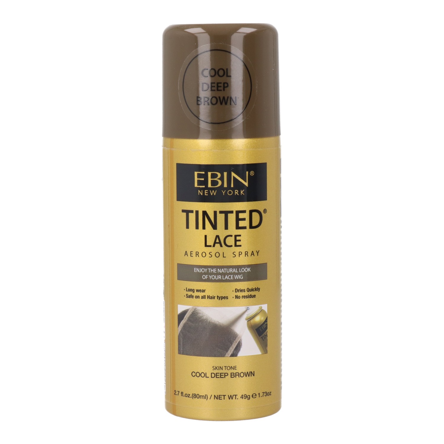 Ebin New York Tinted Lace Cool Deep Brown Spray 80 ml Ebin New York Tinted Lace Cool Deep Brown Spray 80 ml