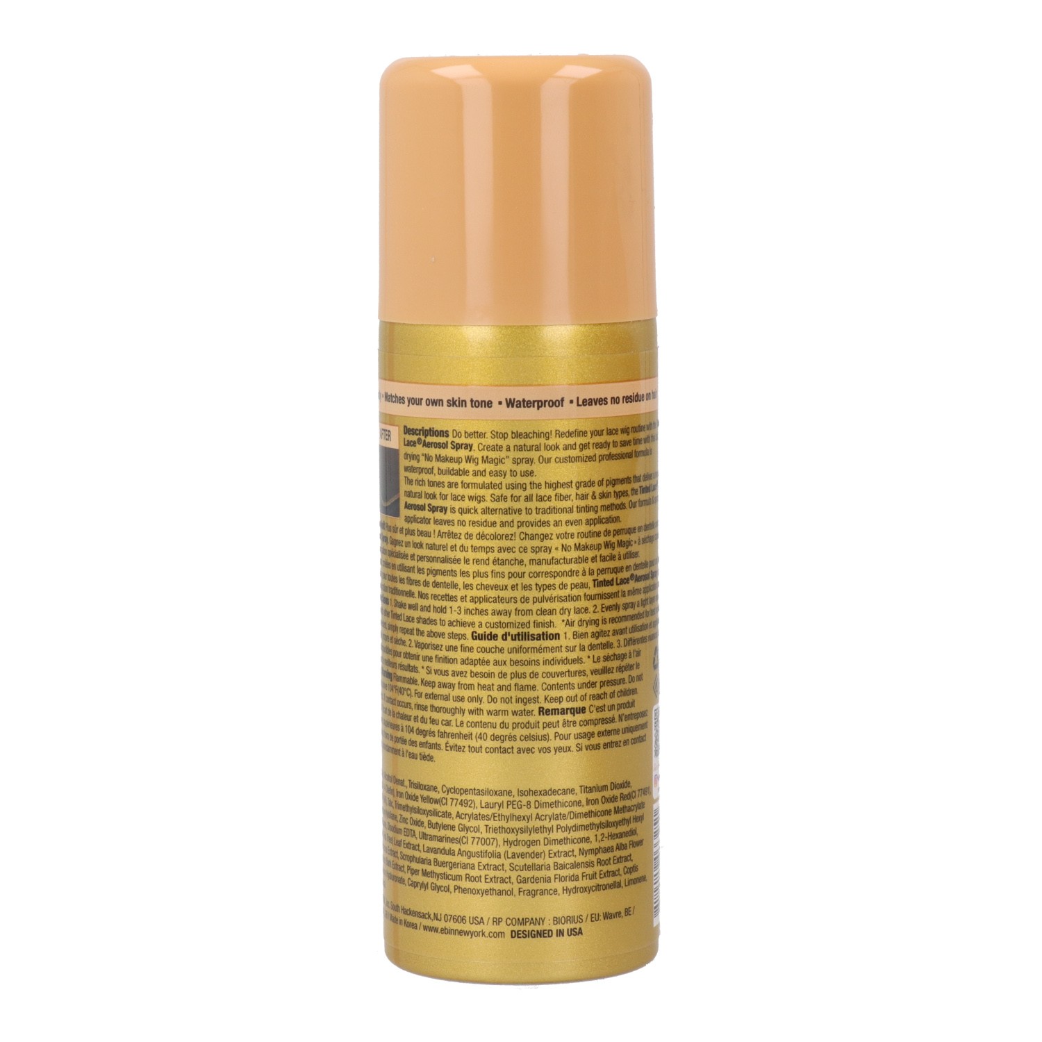 Ebin New York Tinted Lace Light Warm Brown Spray 80 ml