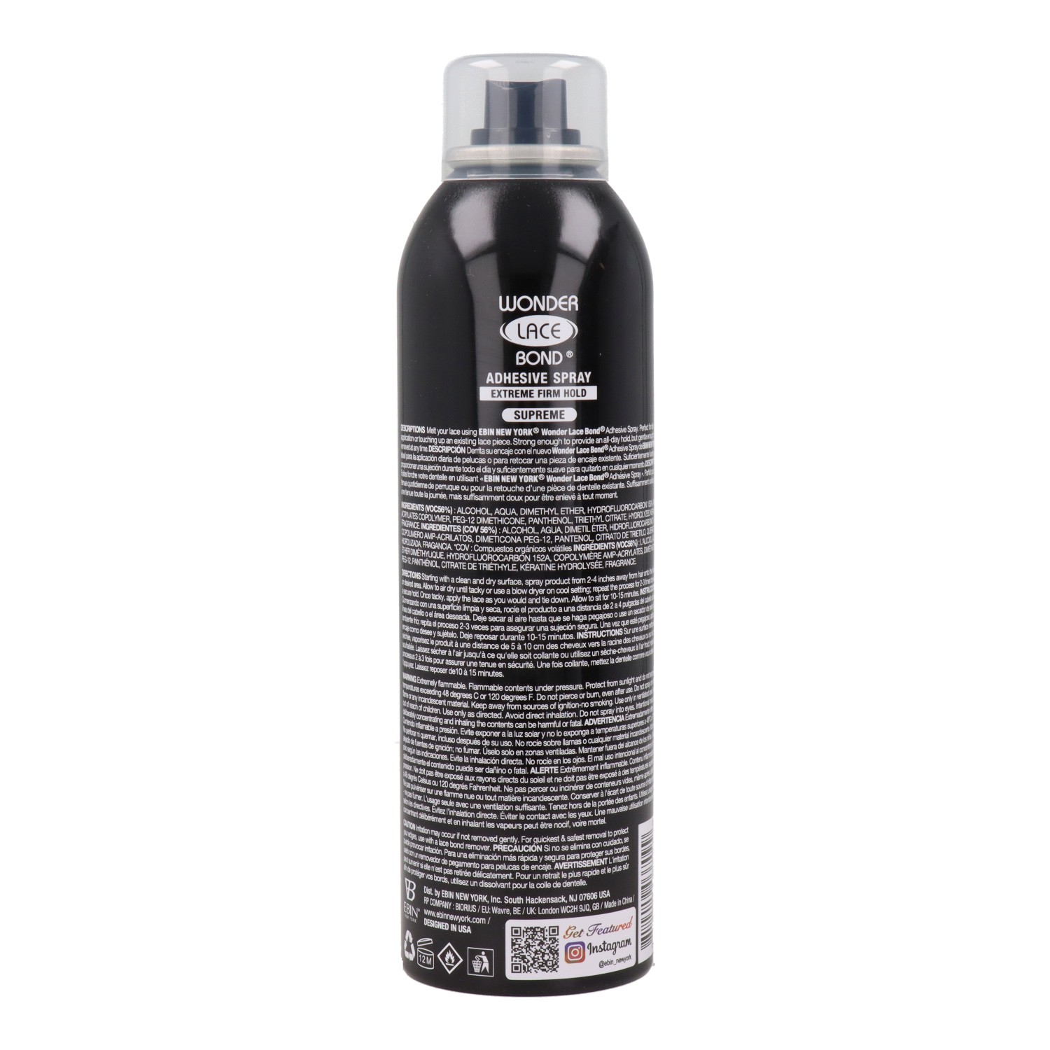 Ebin New York Wonder Bond Supreme Adhesive Spray 180 ml