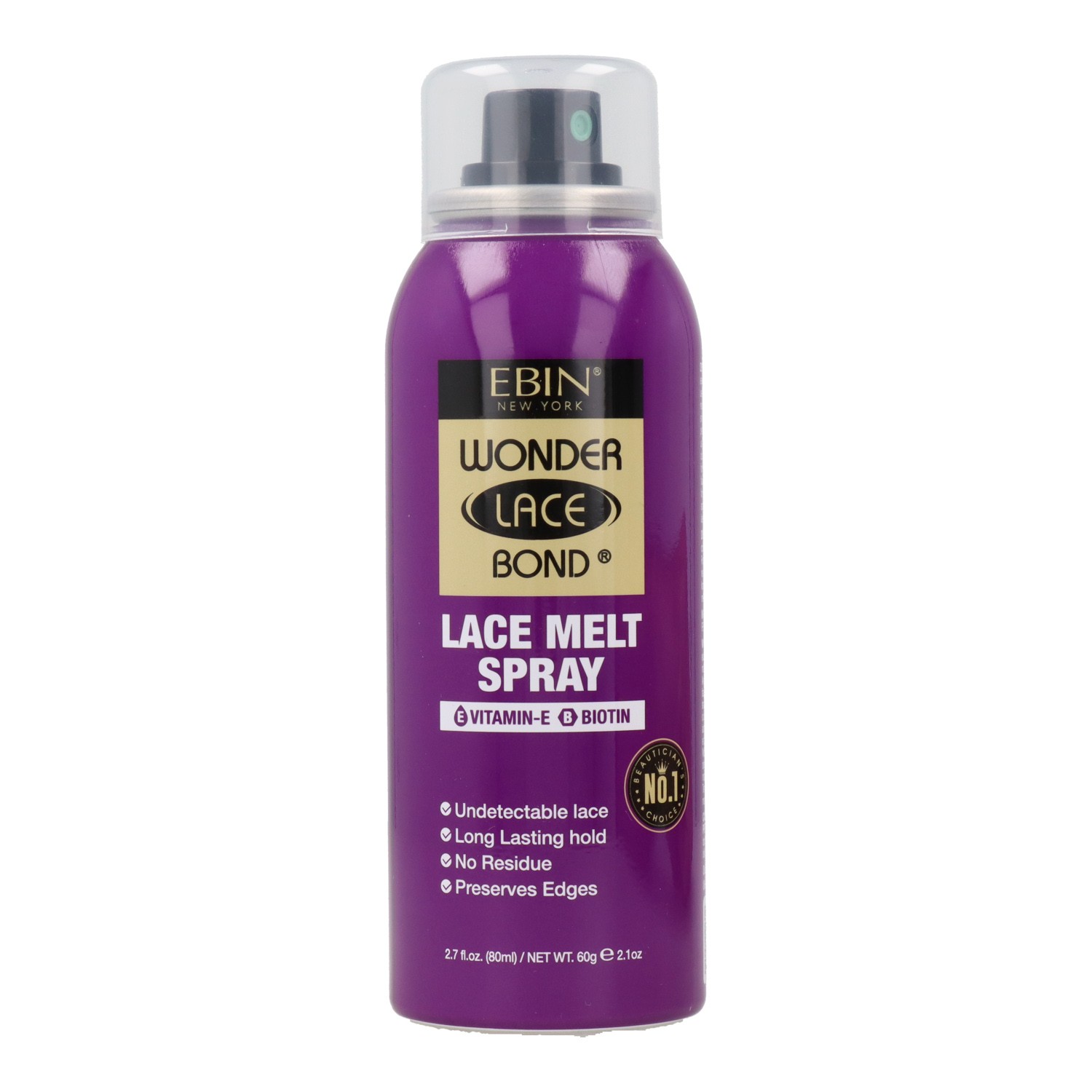 Ebin New York Wonder Lace Bond Lace Melt Vitamin E Biotin Aerosol Spray 80 ml Ebin New York Wonder Lace Bond Lace Melt Vitamin E Biotin Aerosol Spray 80 ml
